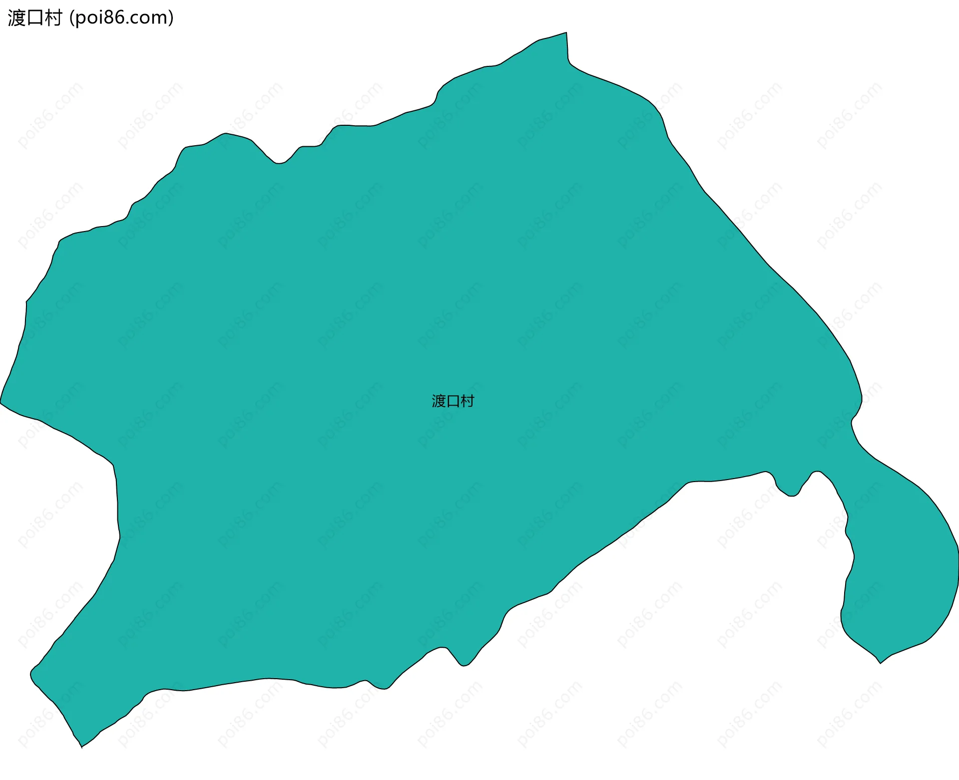渡口村边界地图