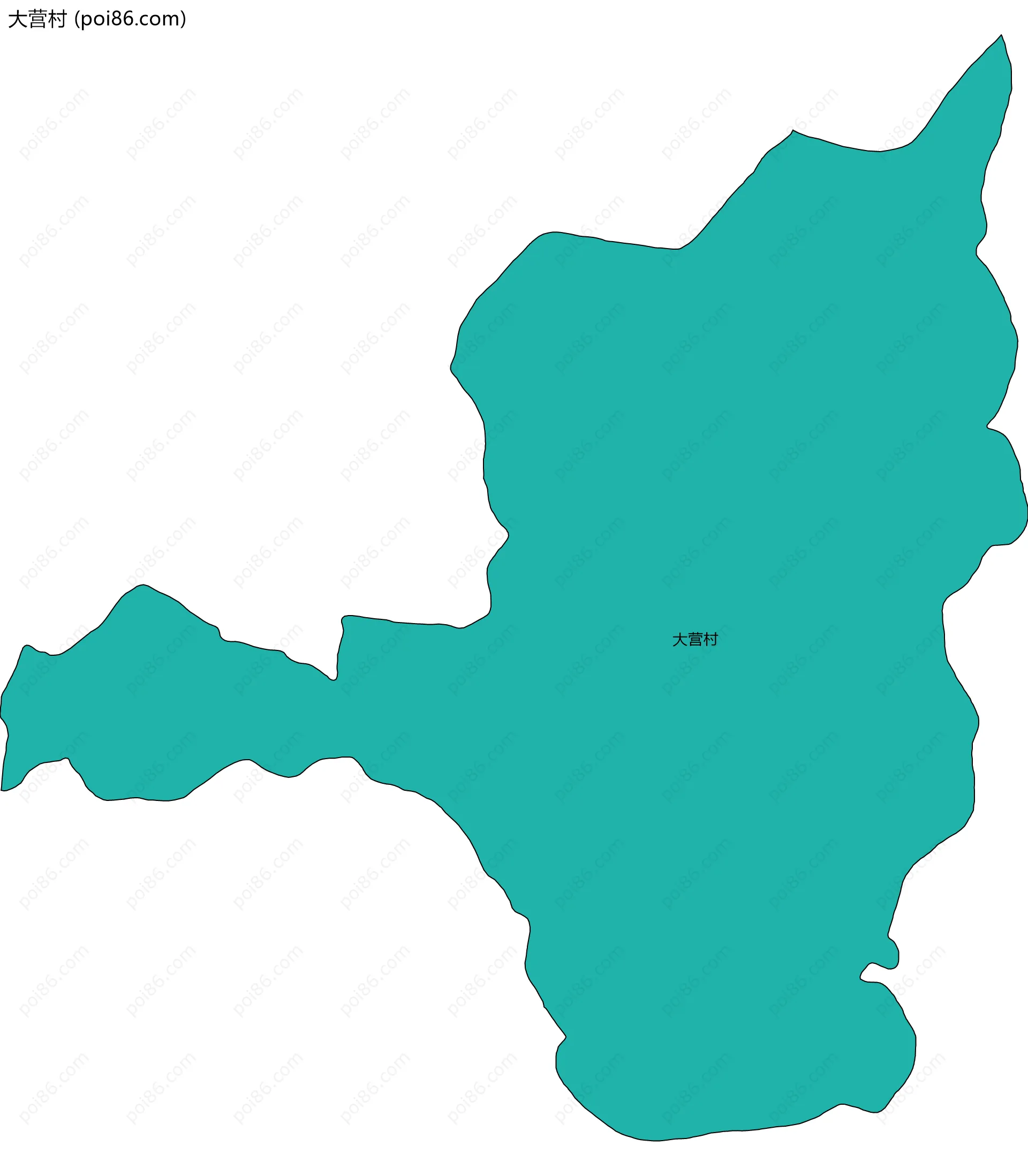 大营村边界地图