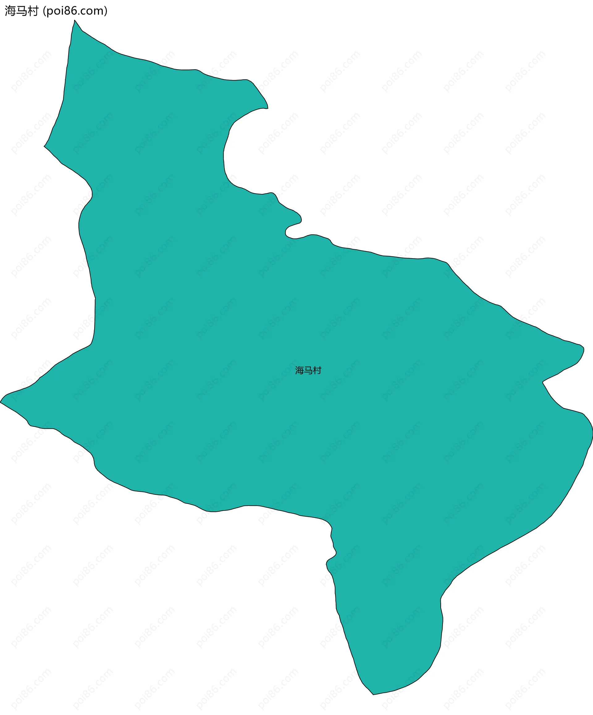 海马村边界地图