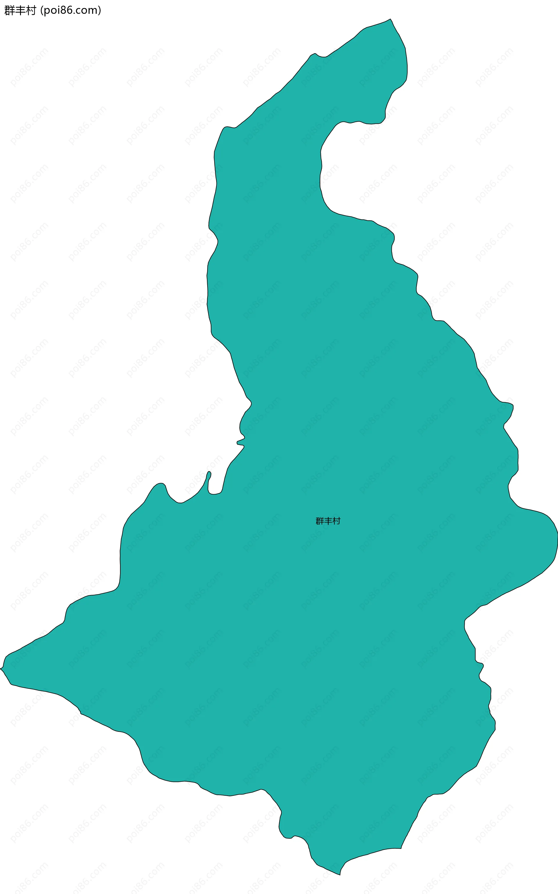 群丰村边界地图