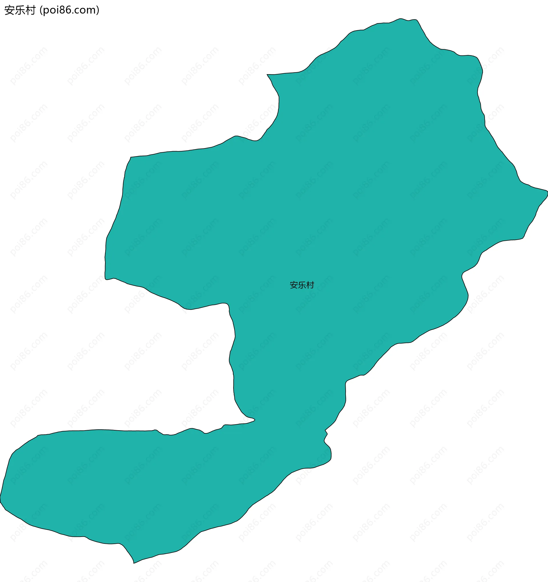 安乐村边界地图