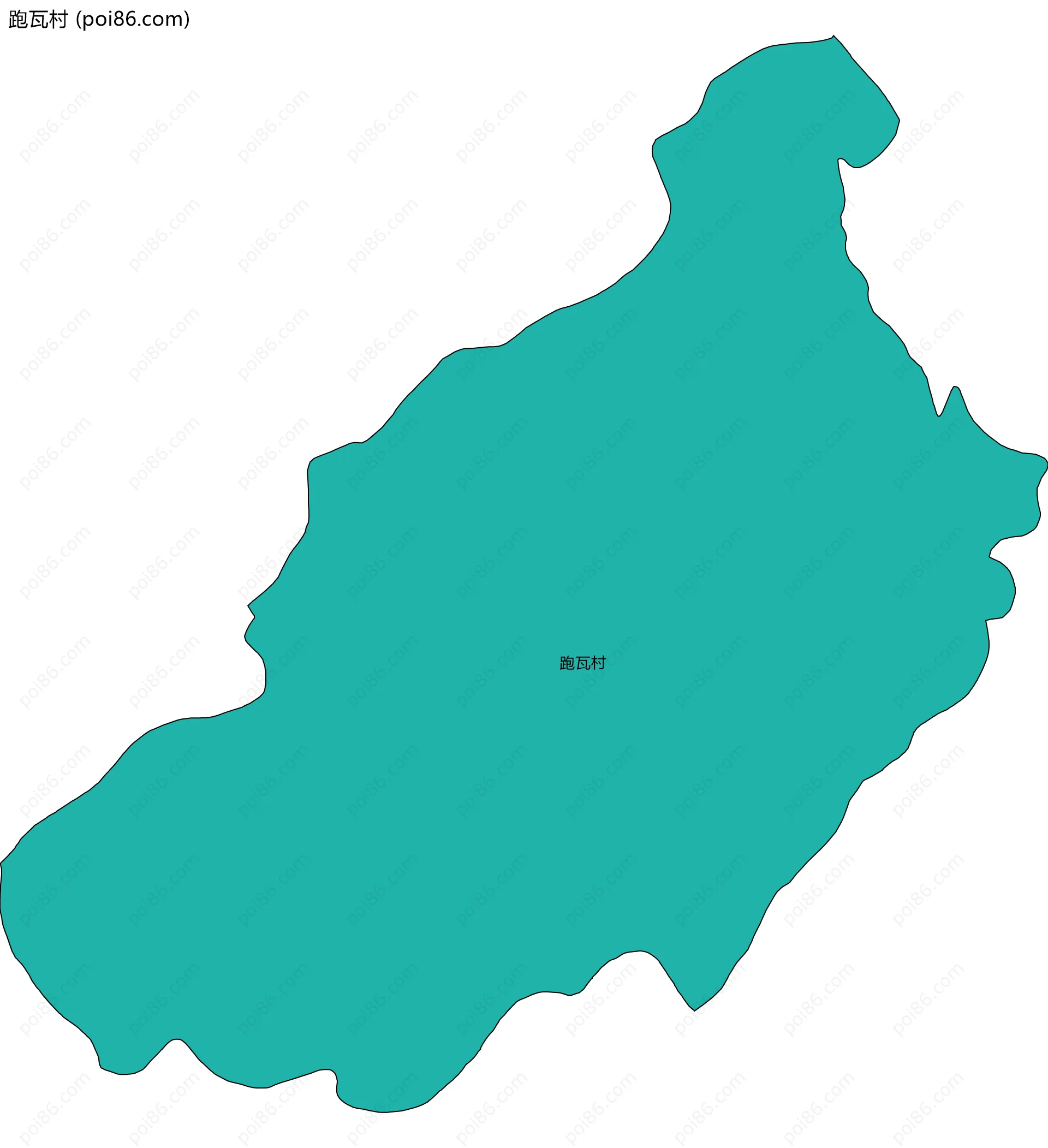 跑瓦村边界地图