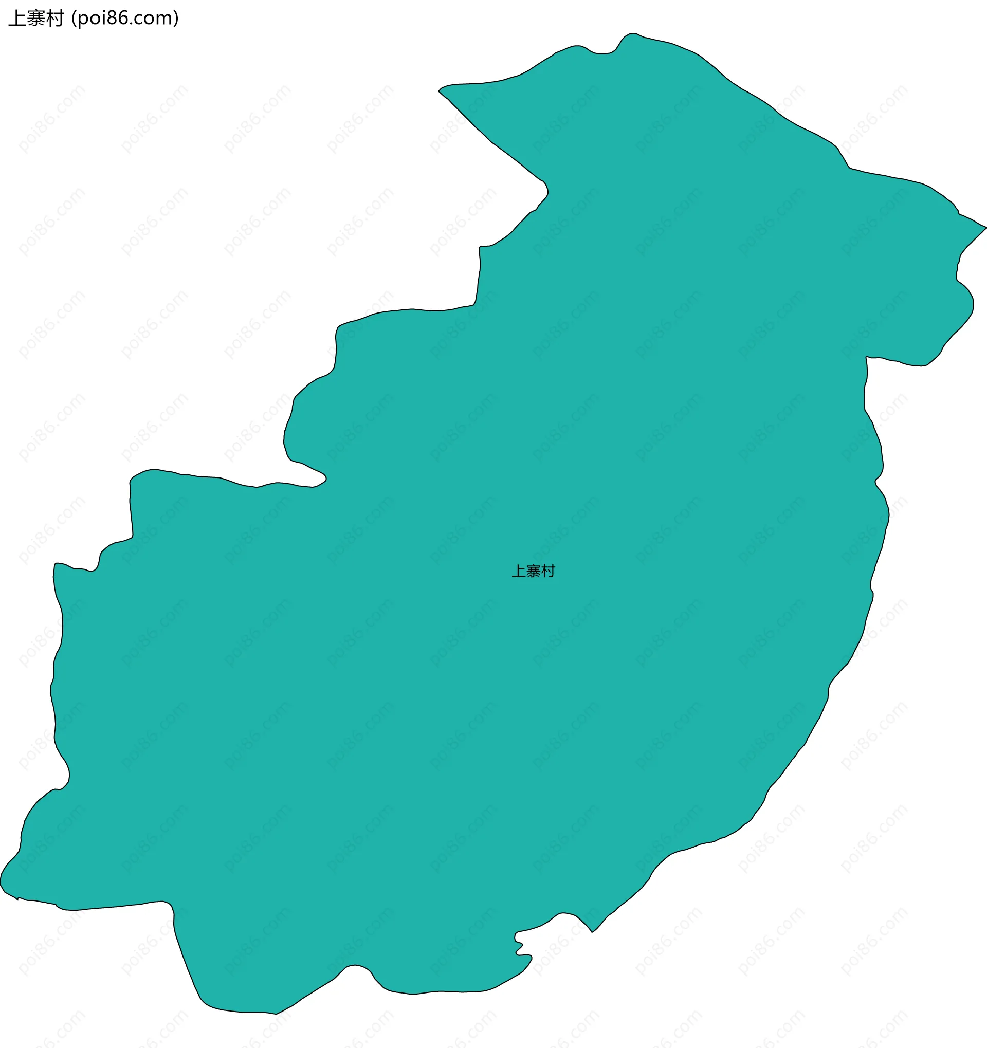 上寨村边界地图