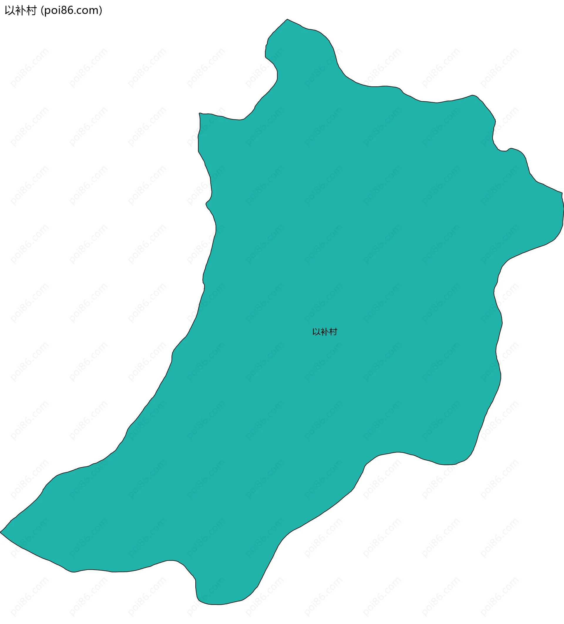 以补村边界地图