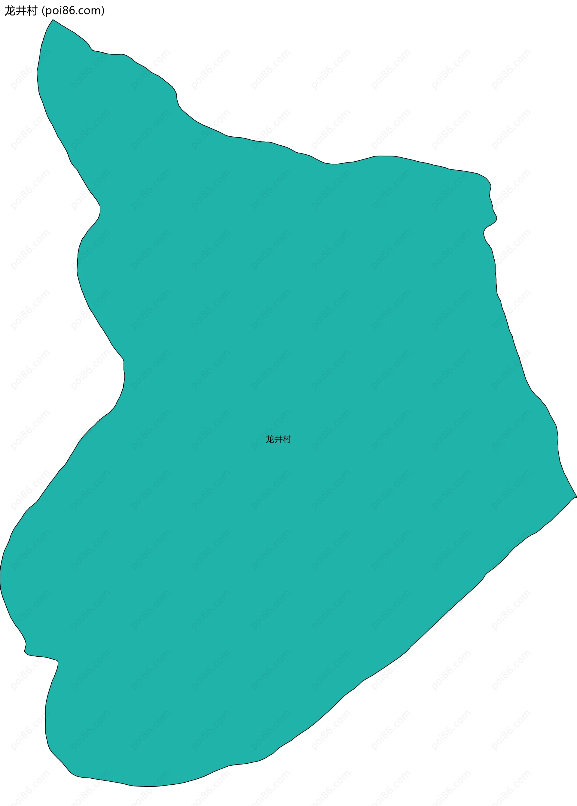 龙井村边界地图