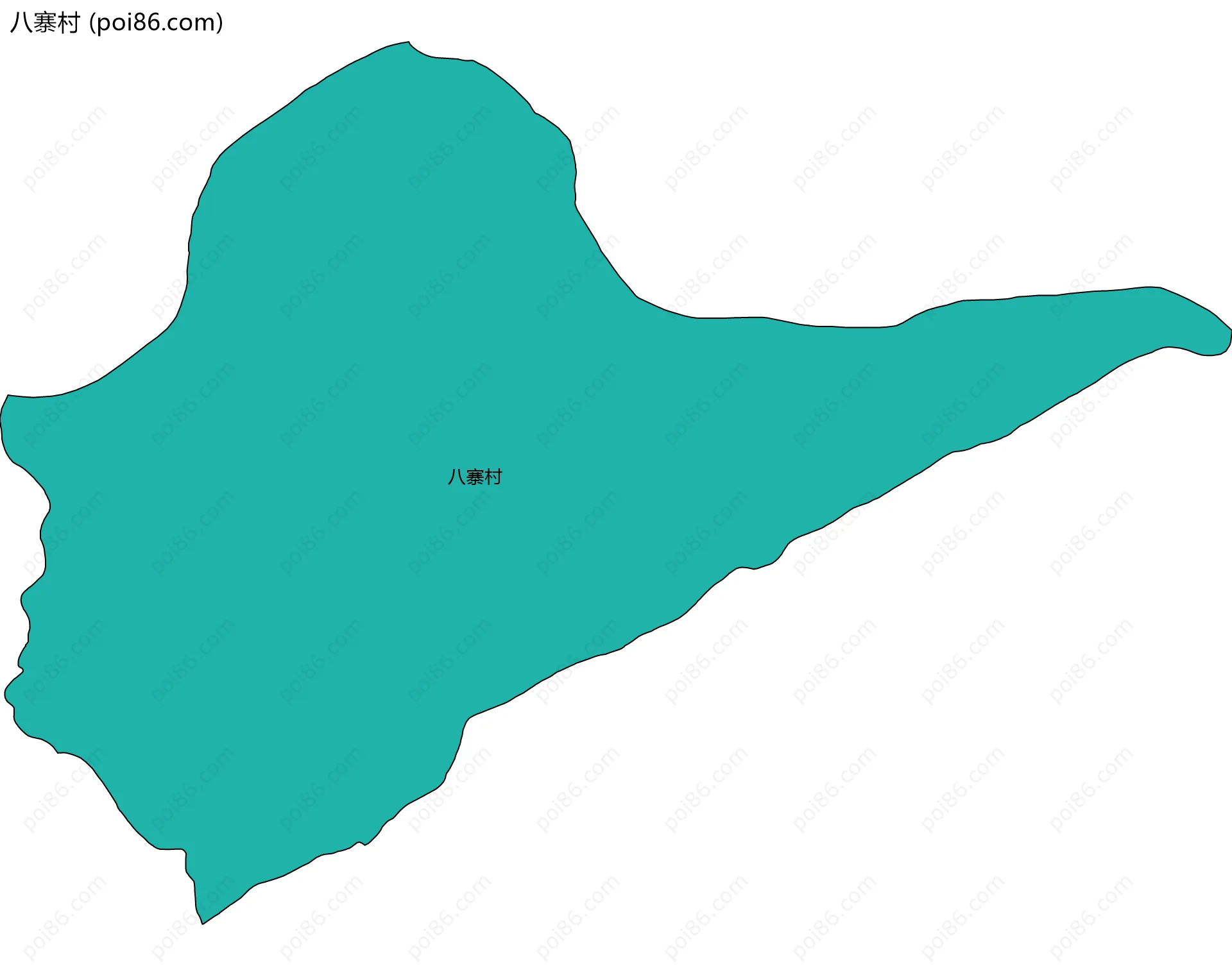 八寨村边界地图