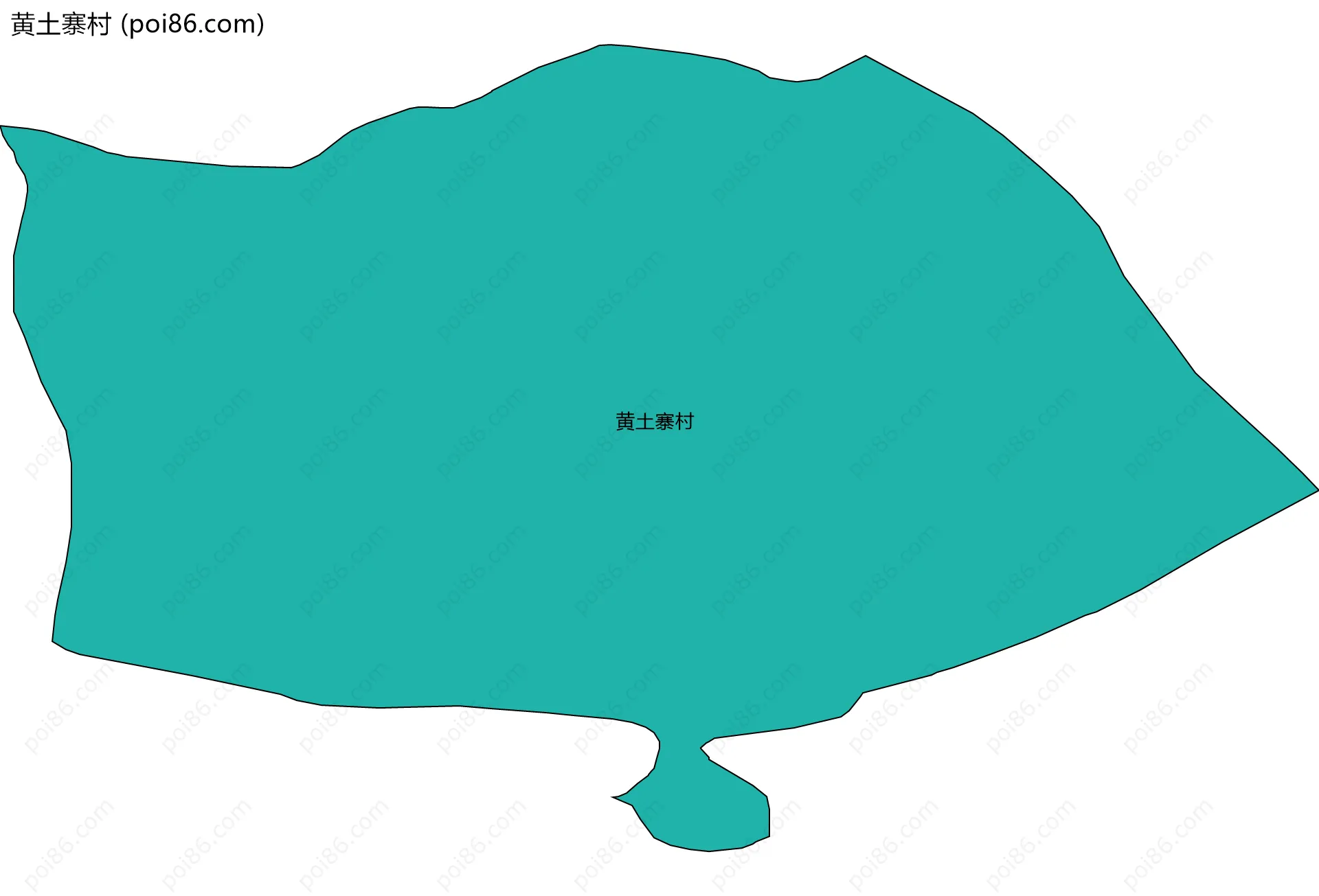 黄土寨村边界地图