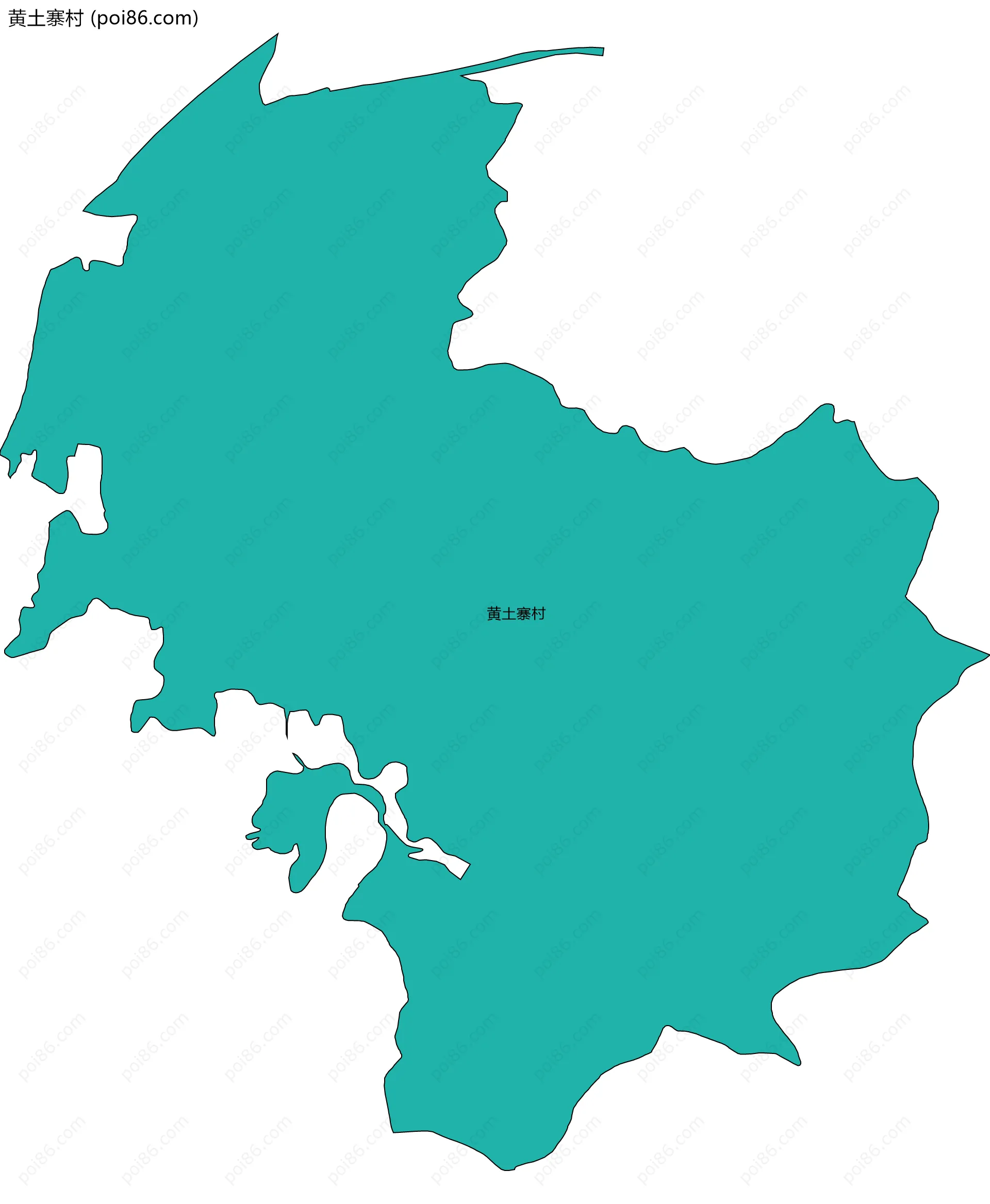 黄土寨村边界地图