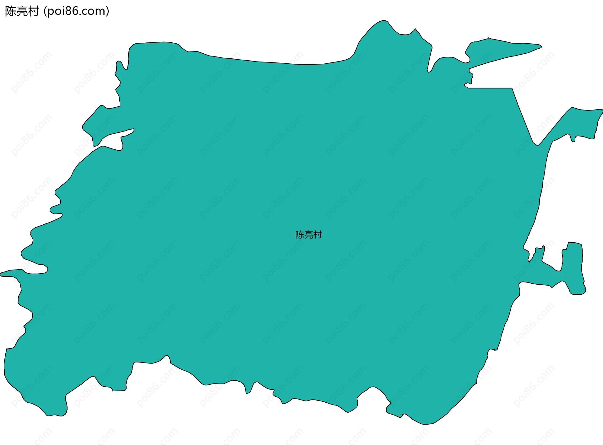 陈亮村边界地图