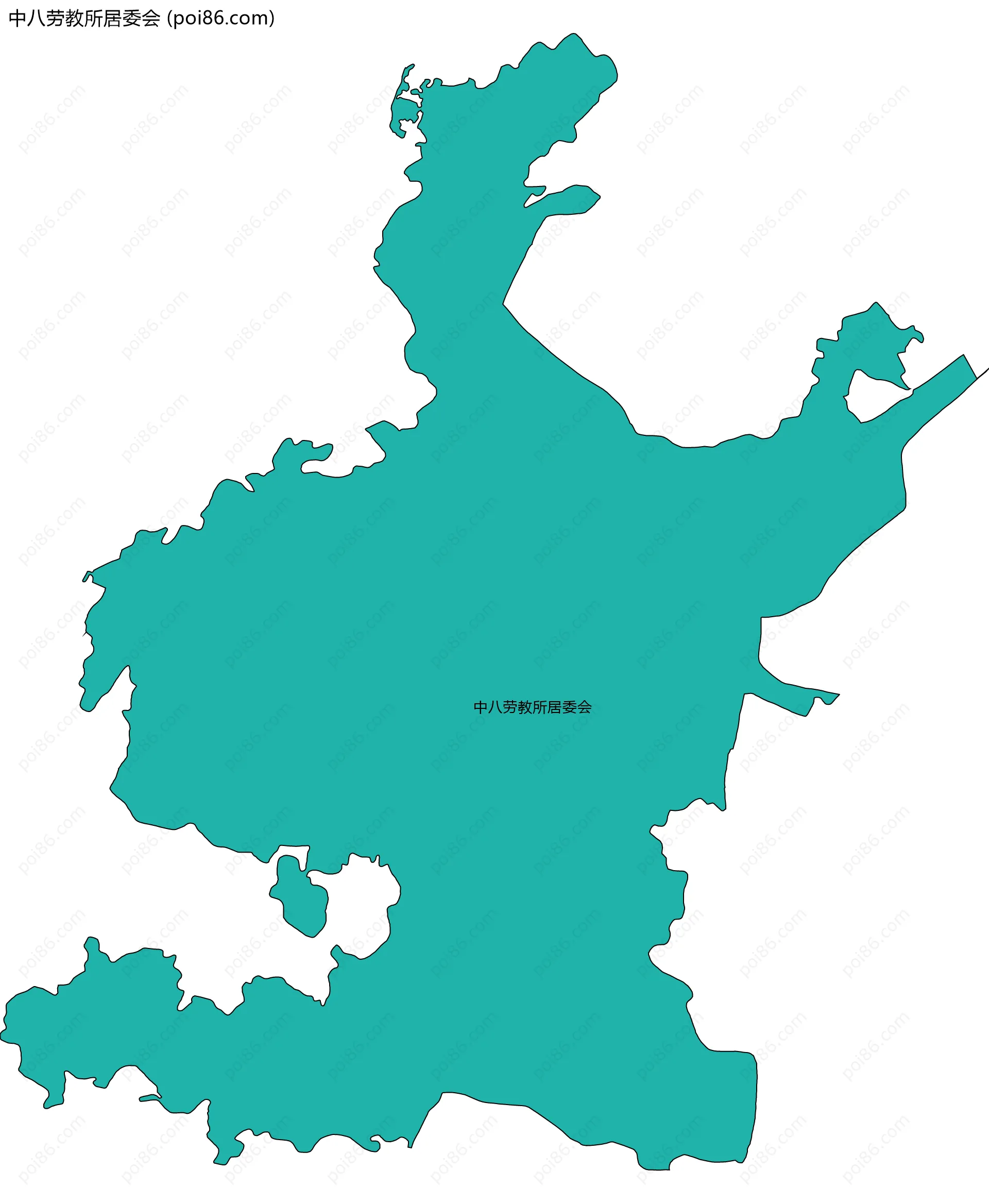 中八劳教所居委会边界地图