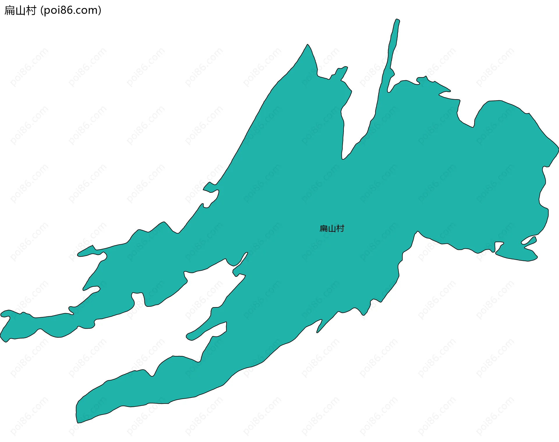 扁山村边界地图