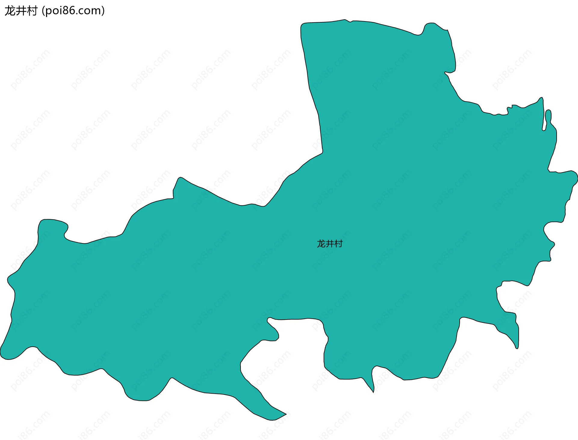 龙井村边界地图
