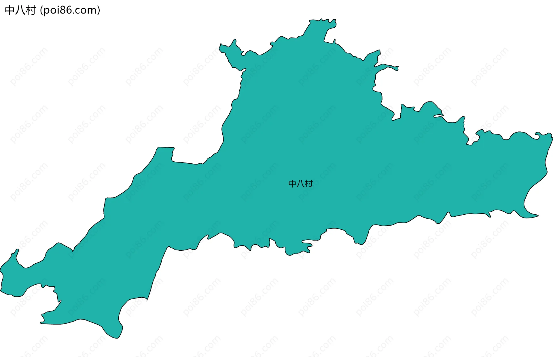 中八村边界地图