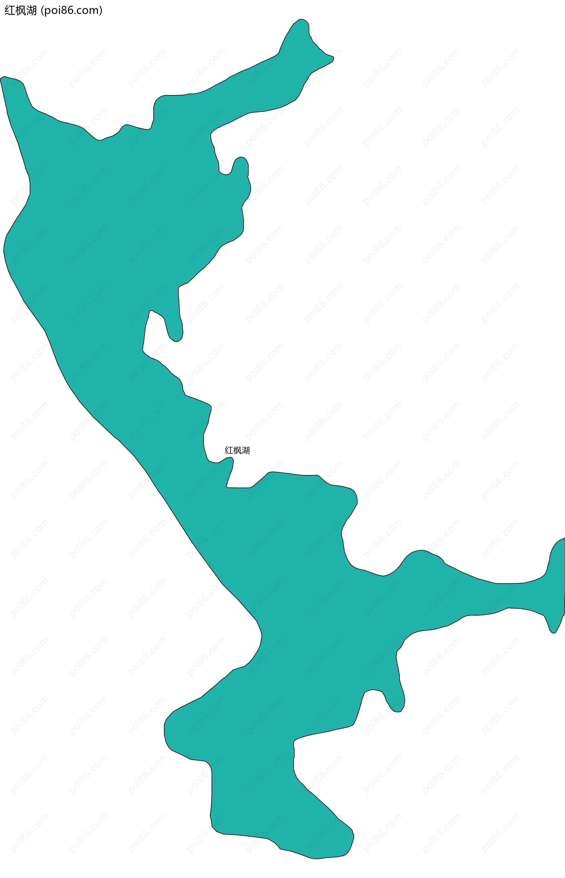 红枫湖边界地图