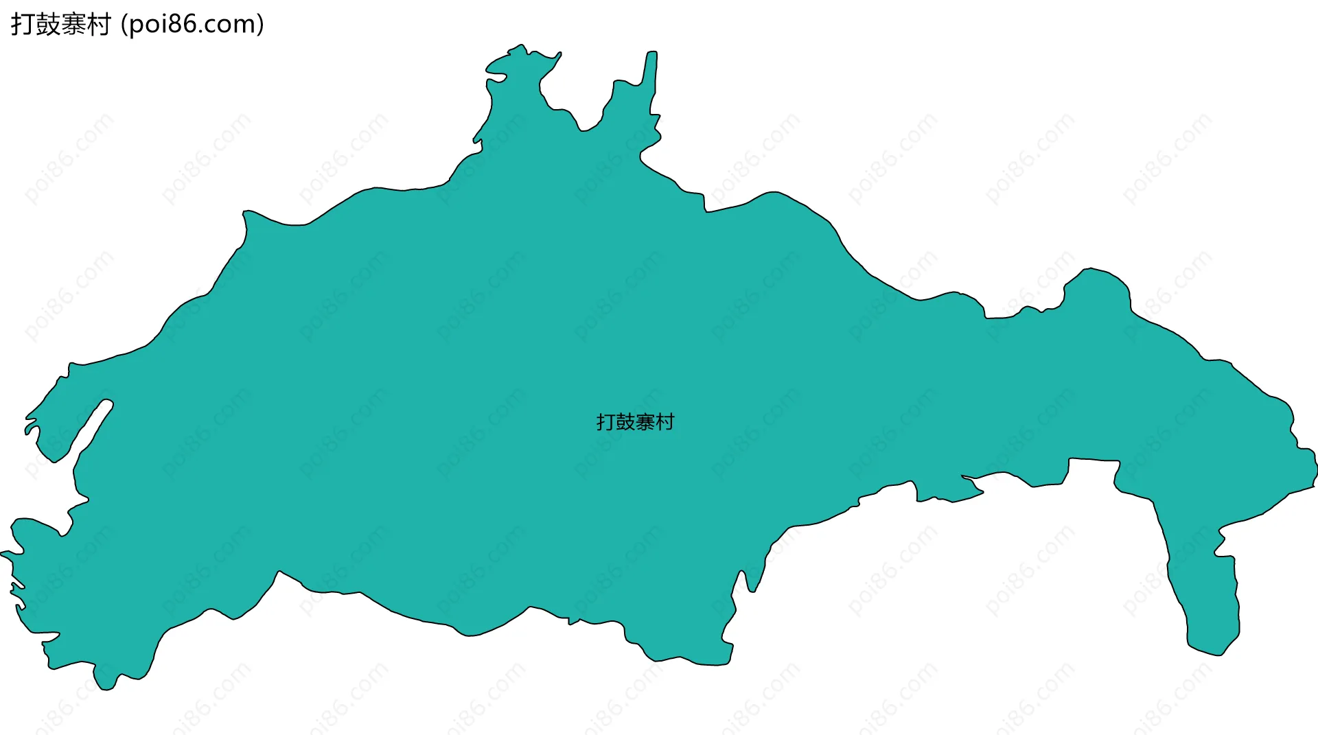 打鼓寨村边界地图