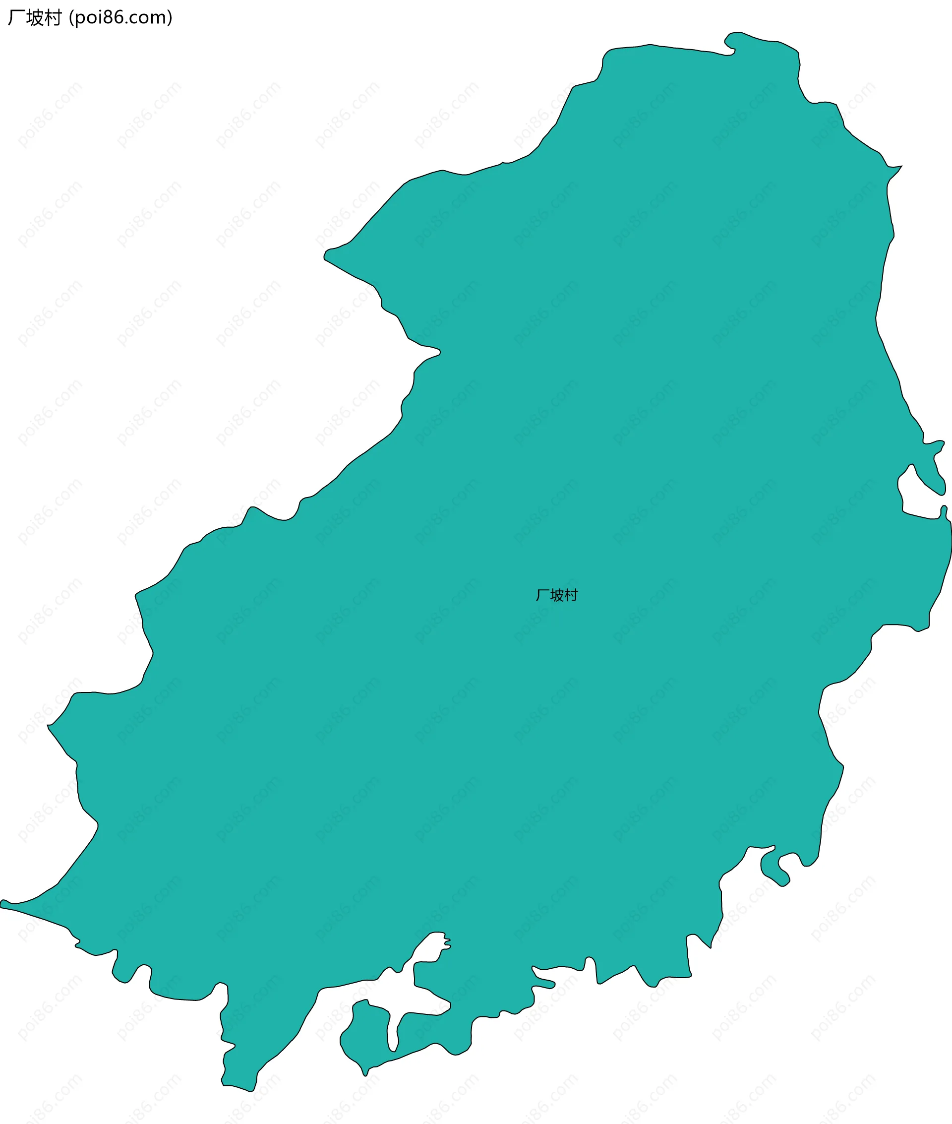 厂坡村边界地图