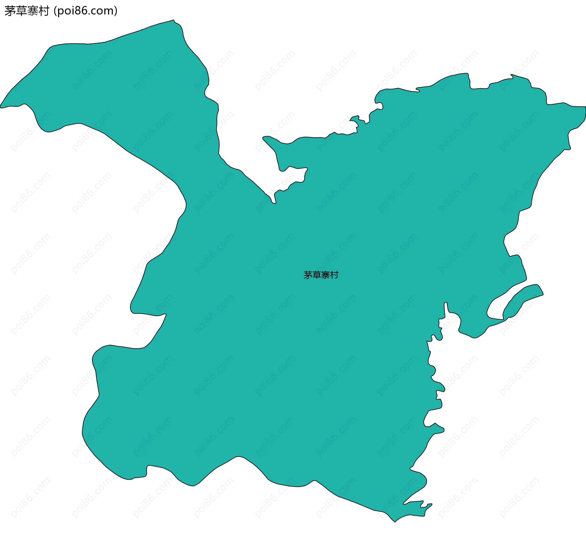 茅草寨村边界地图