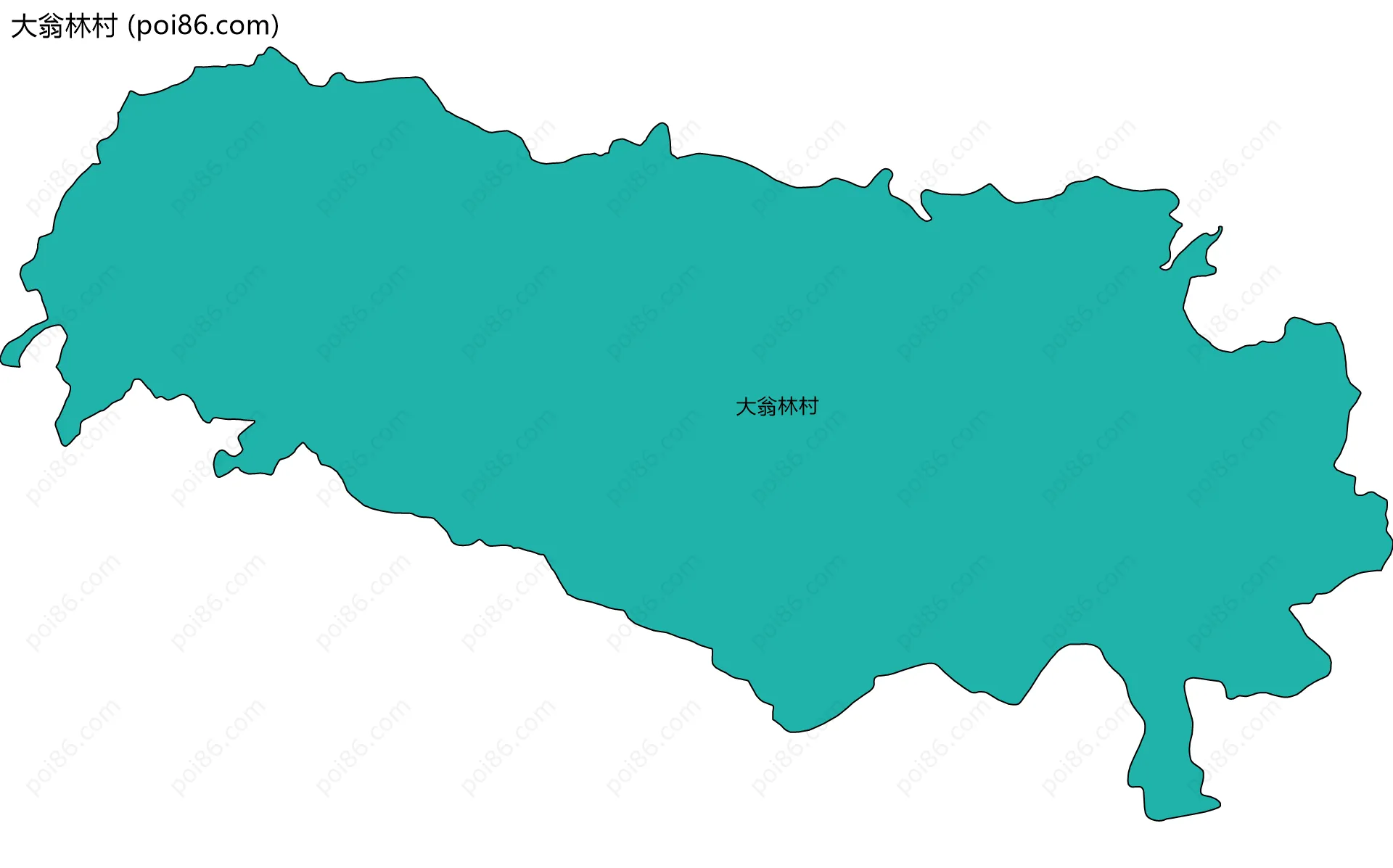 大翁林村边界地图