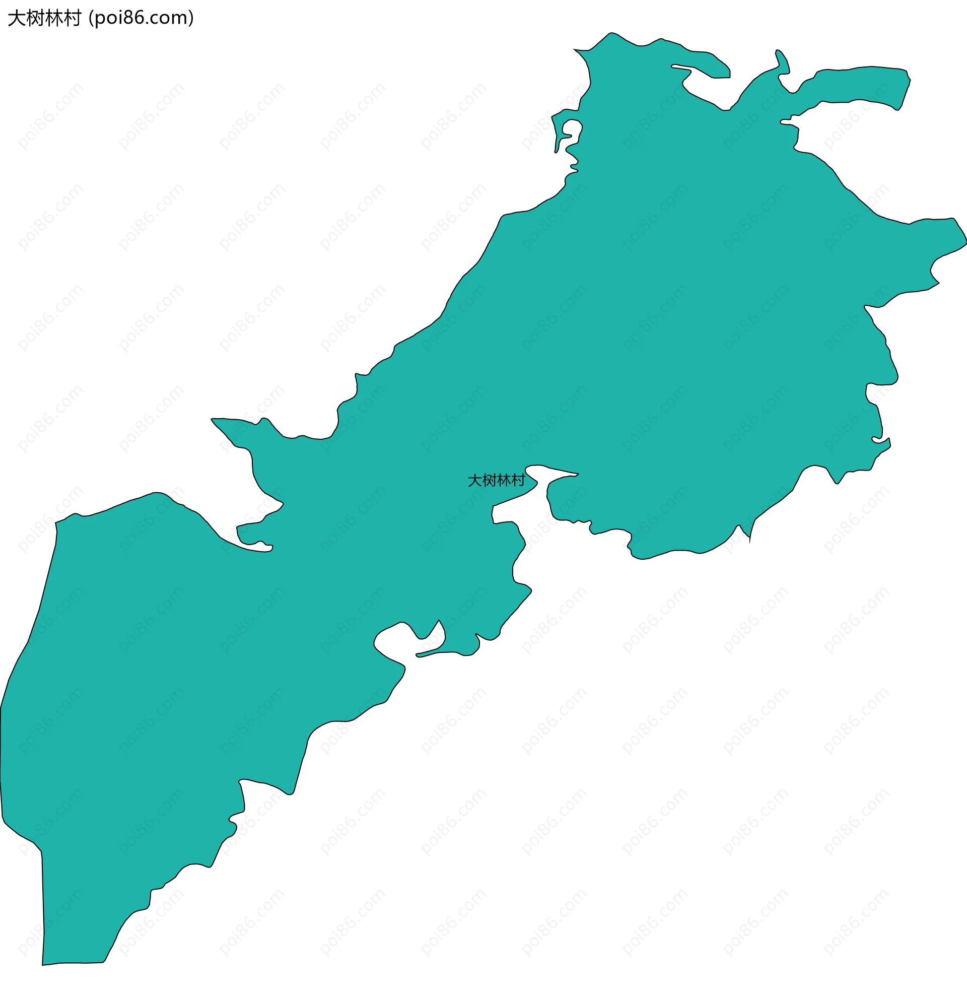 大树林村边界地图