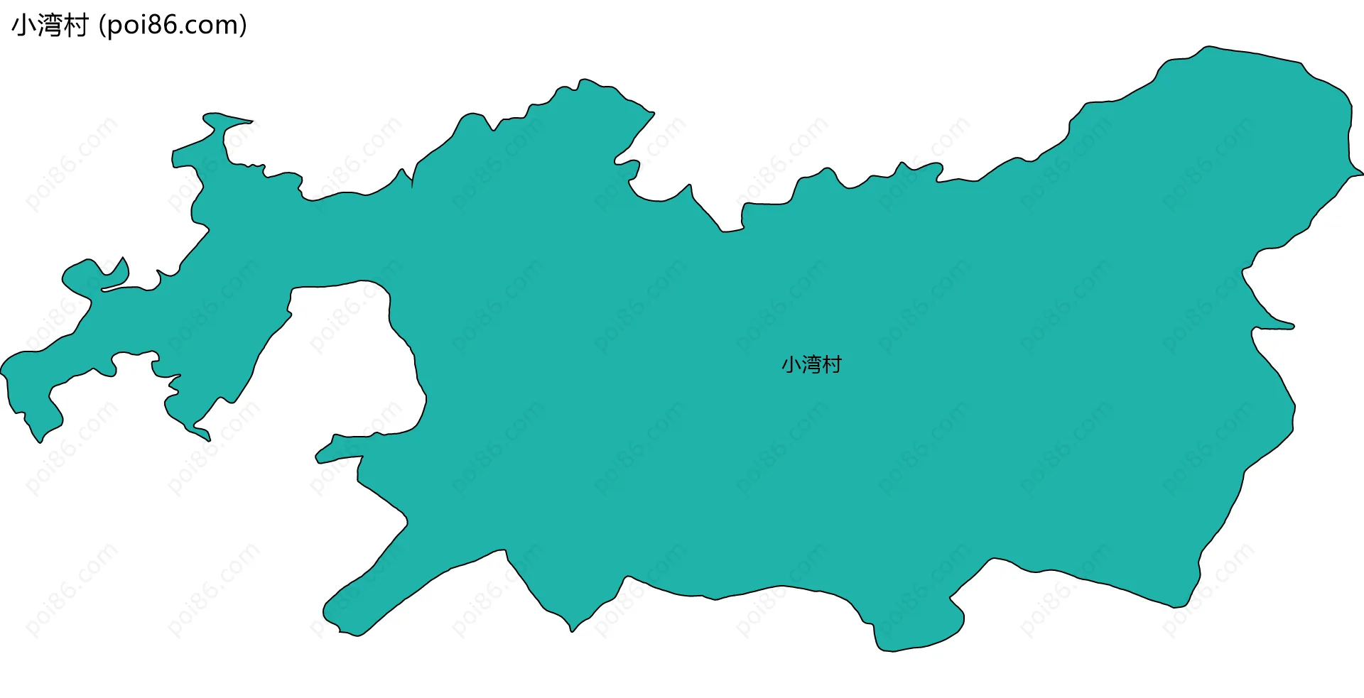 小湾村边界地图