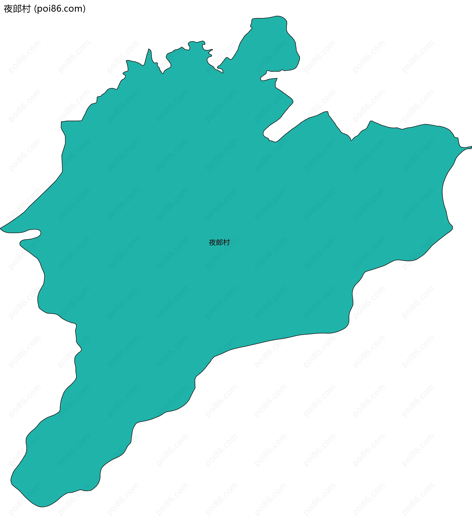 夜郎村边界地图