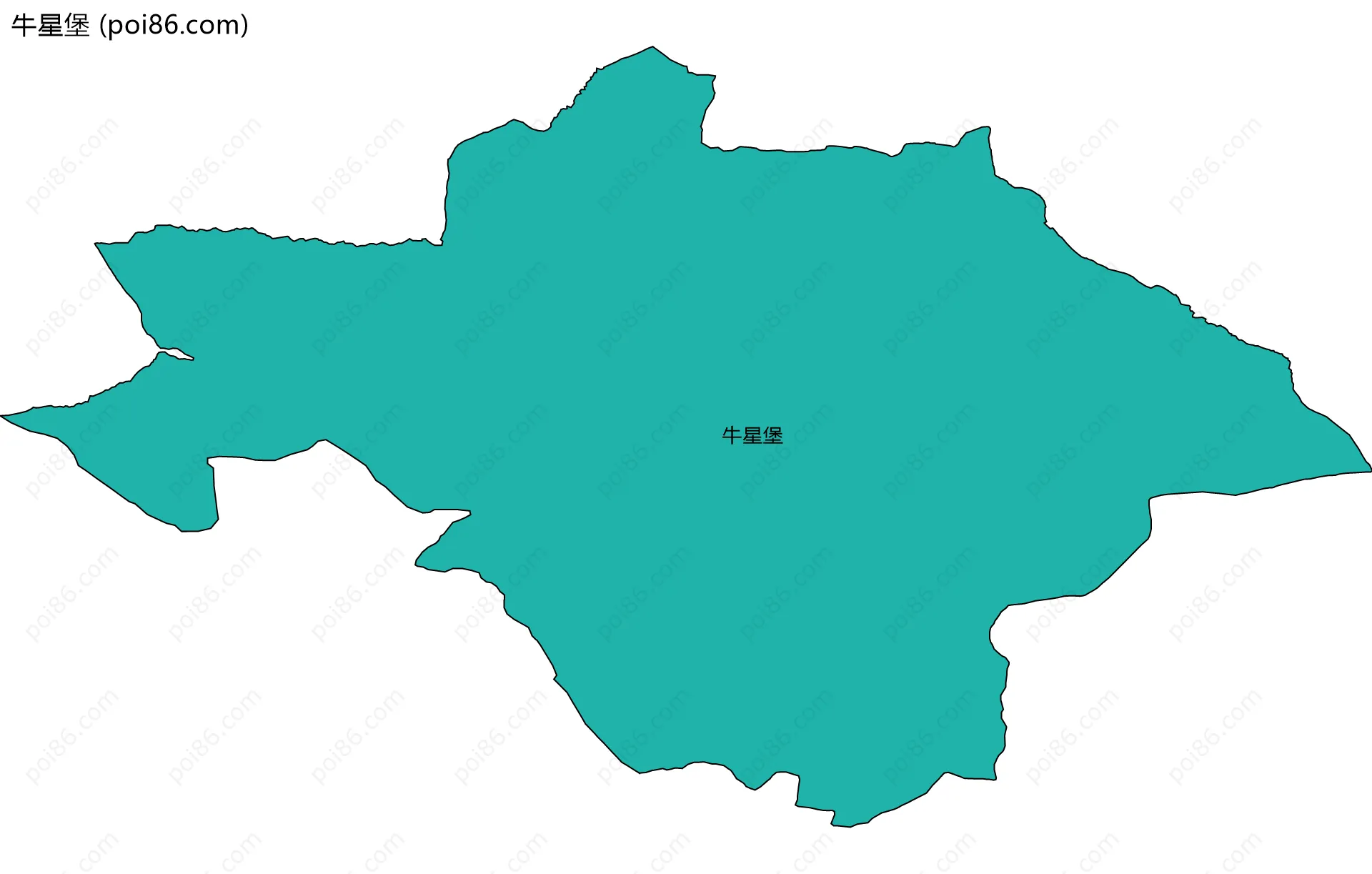 牛星堡边界地图