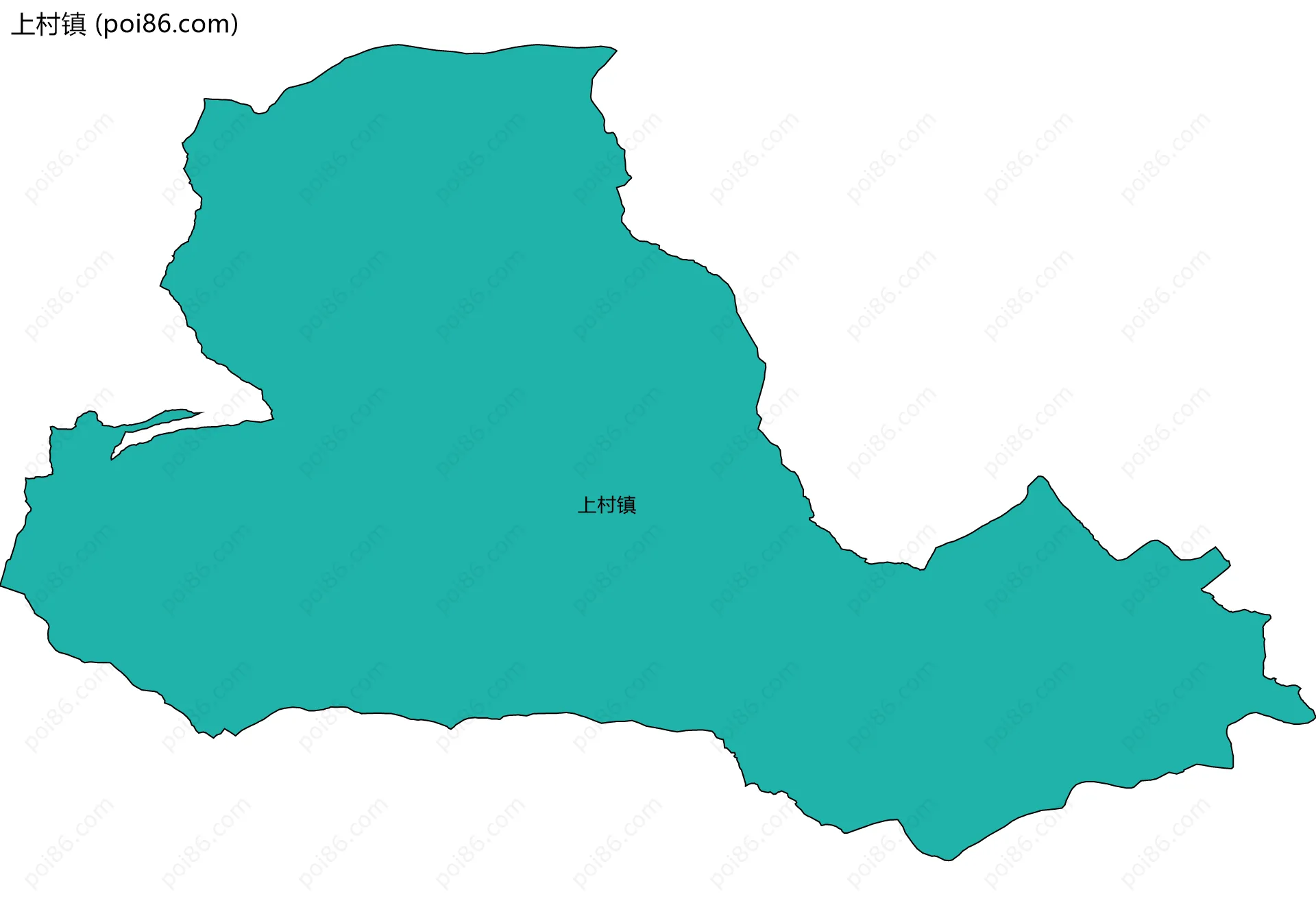 上村镇边界地图