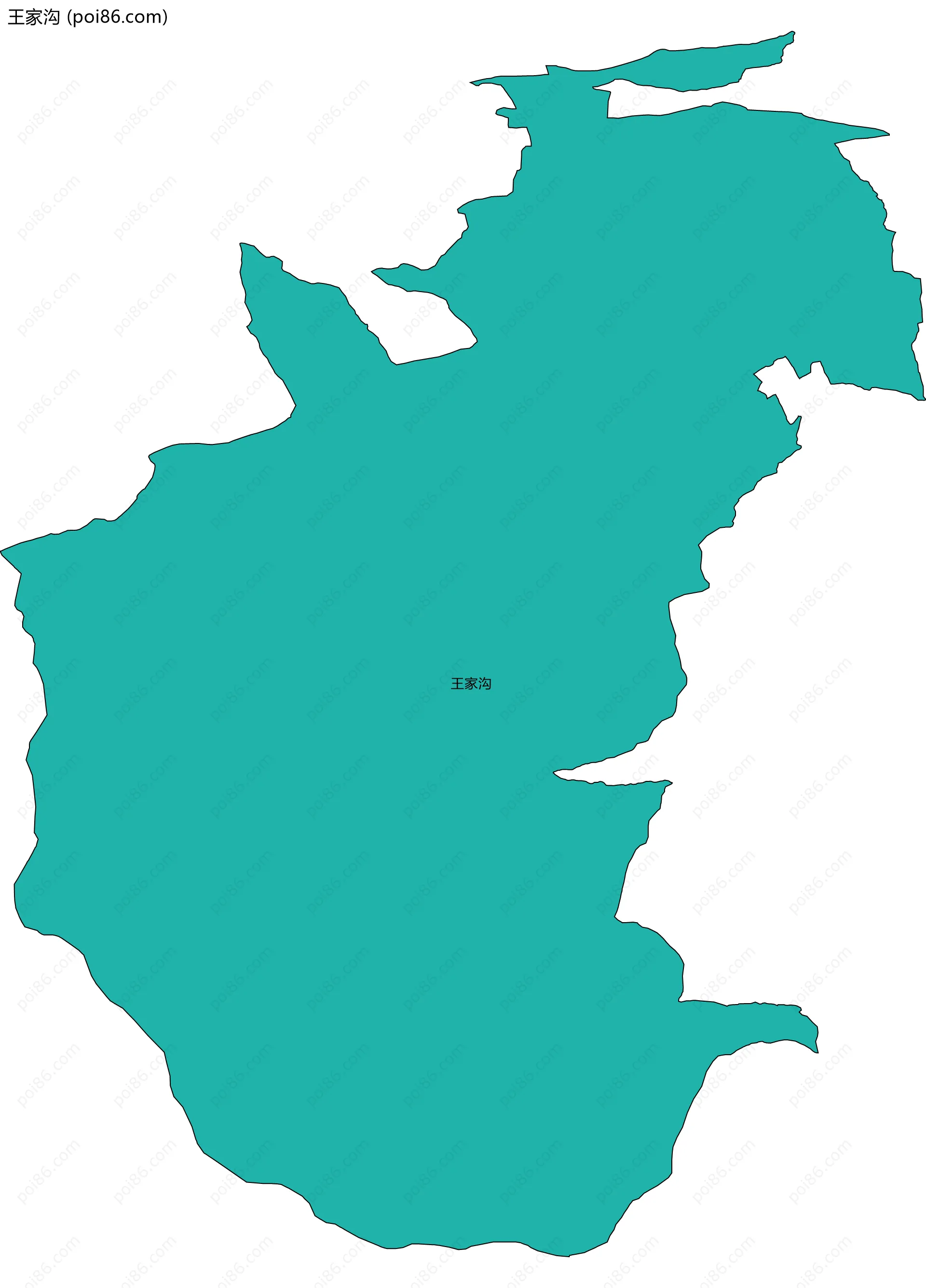 王家沟边界地图