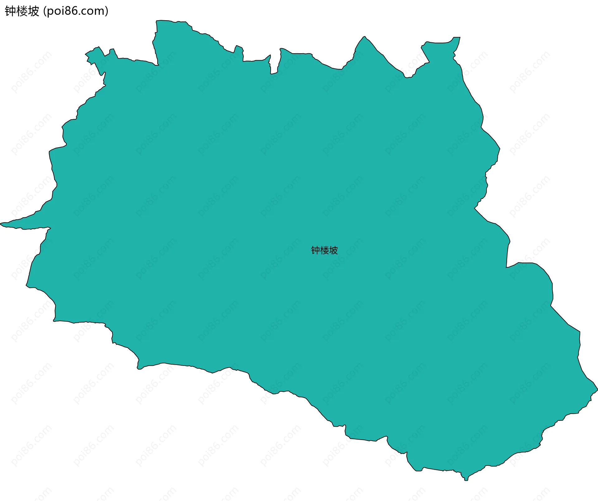 钟楼坡边界地图