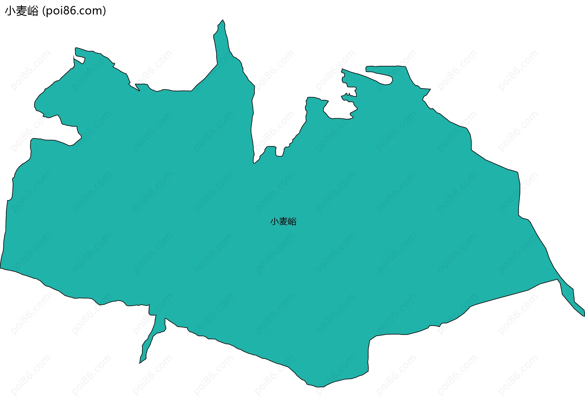 小麦峪边界地图