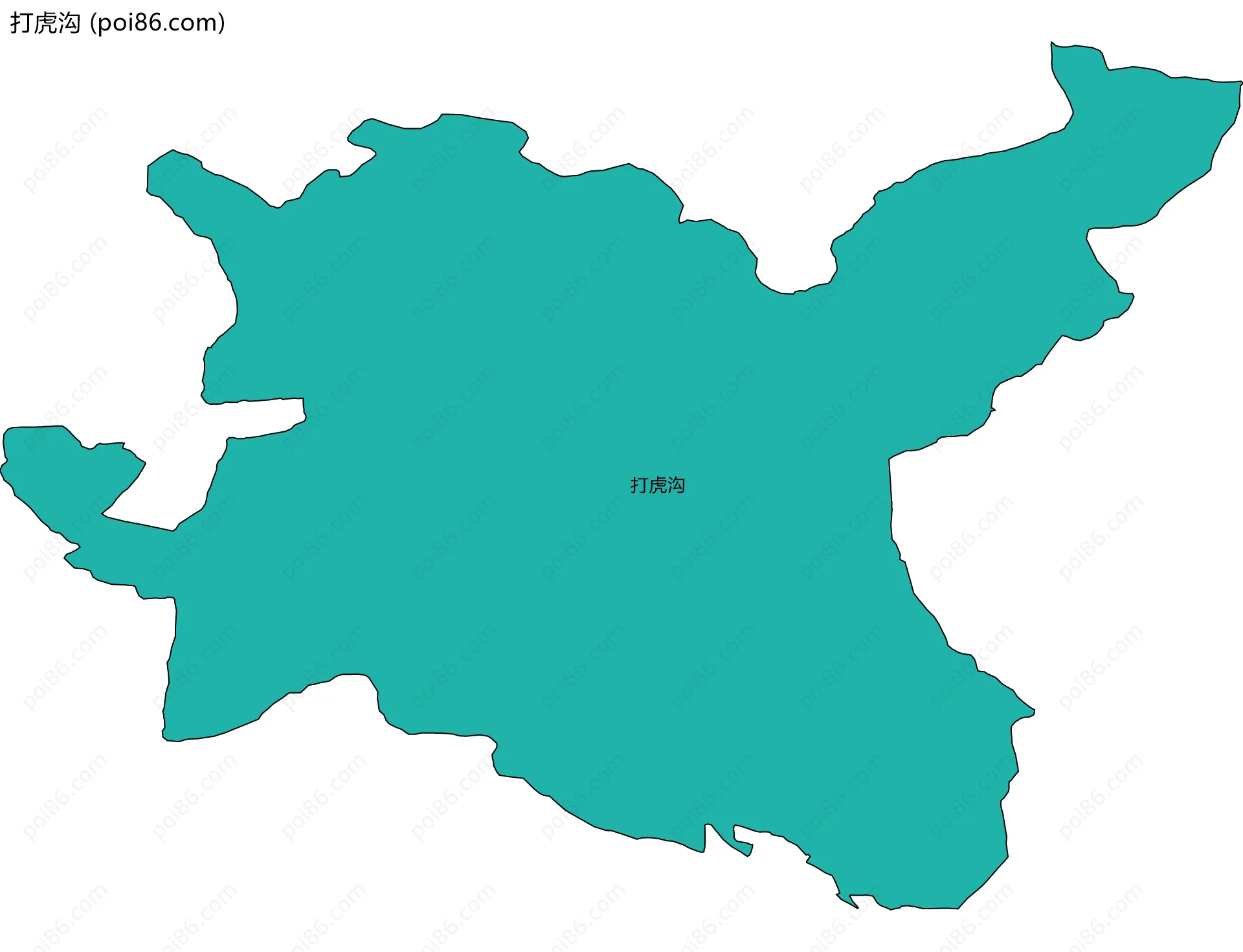 打虎沟边界地图