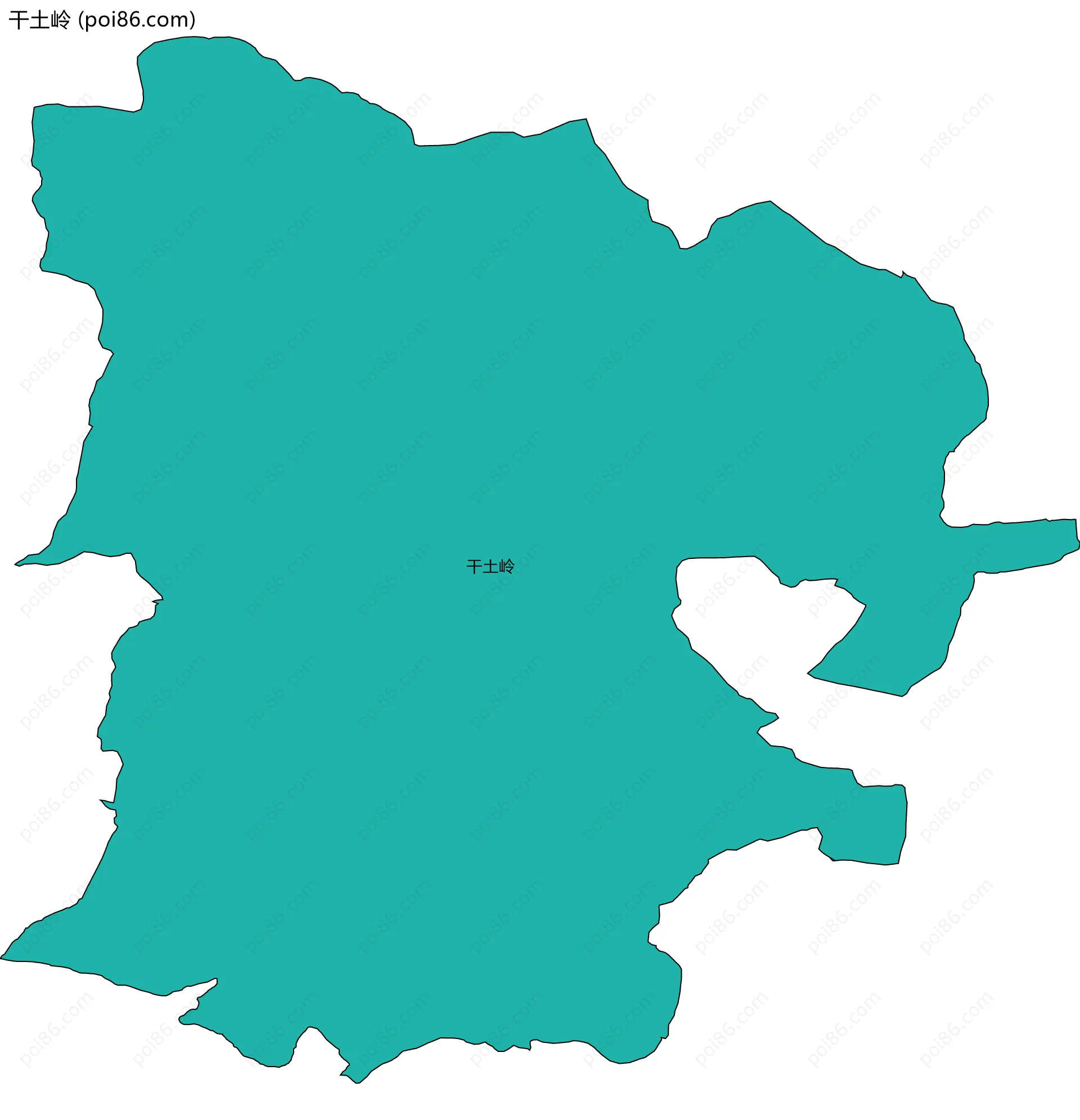 干土岭边界地图