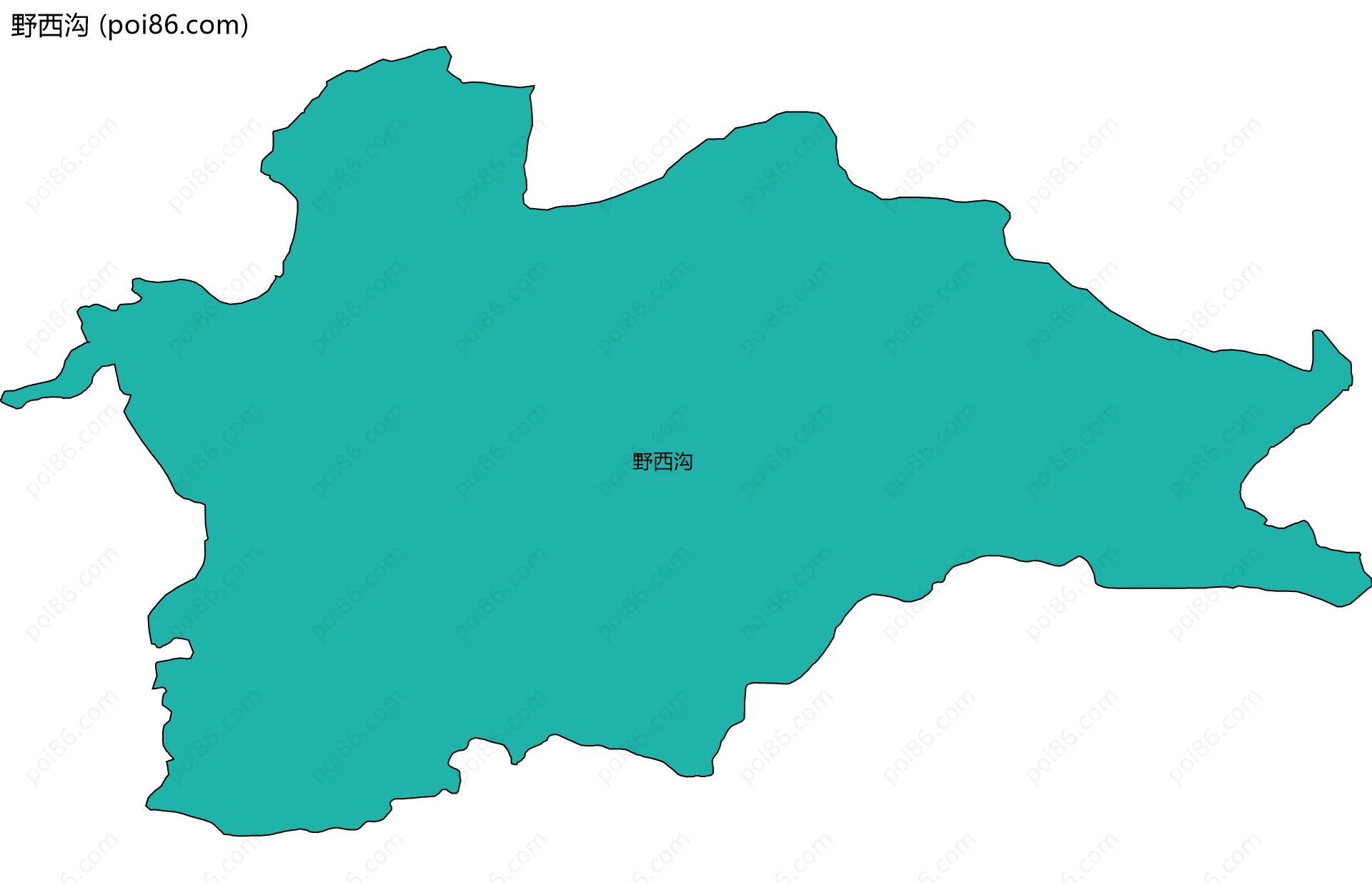 野西沟边界地图