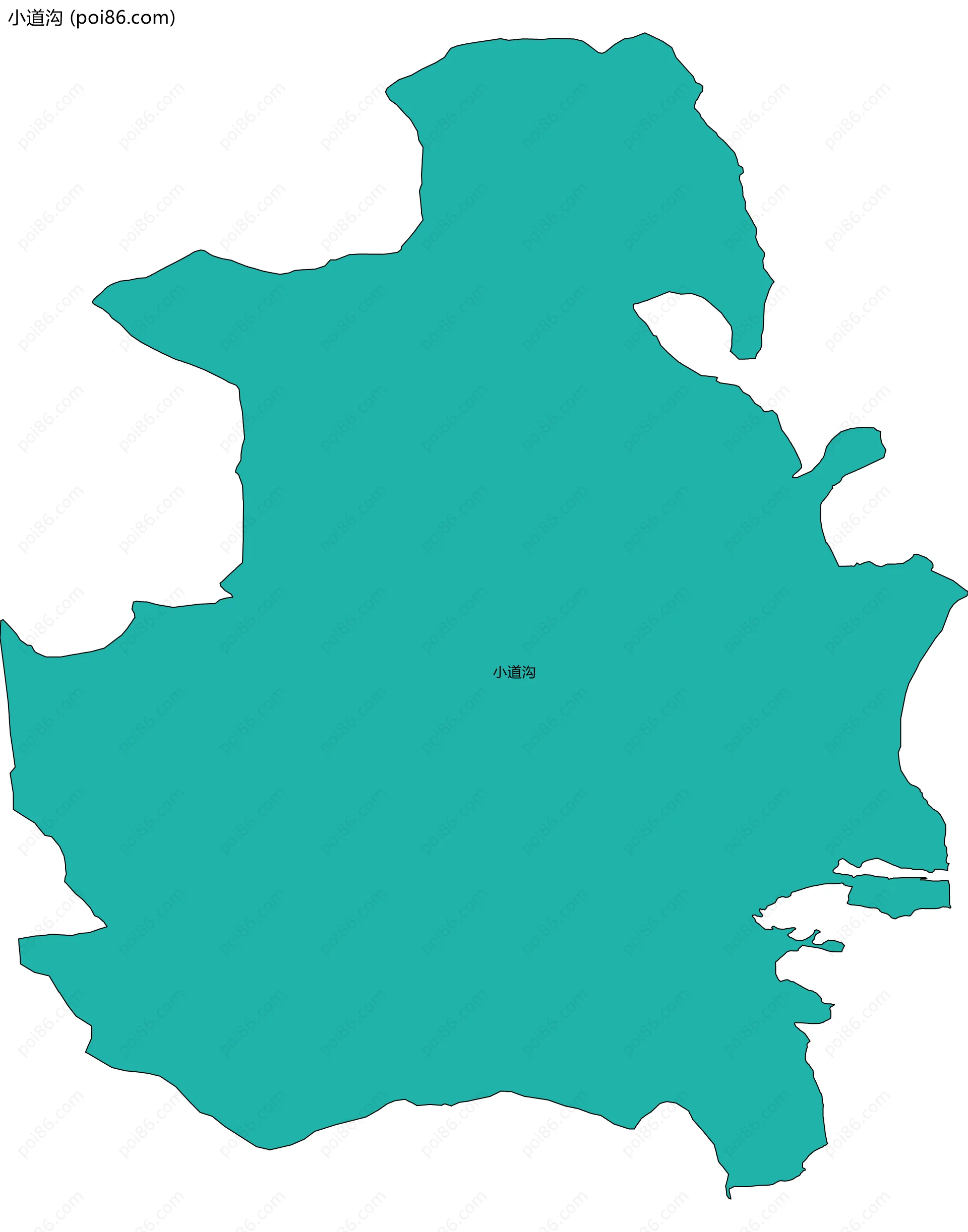 小道沟边界地图