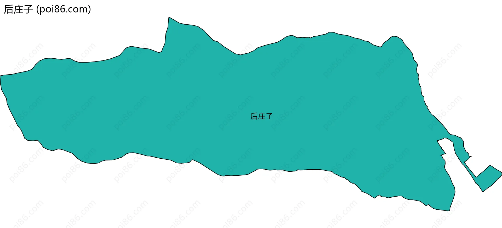 后庄子边界地图