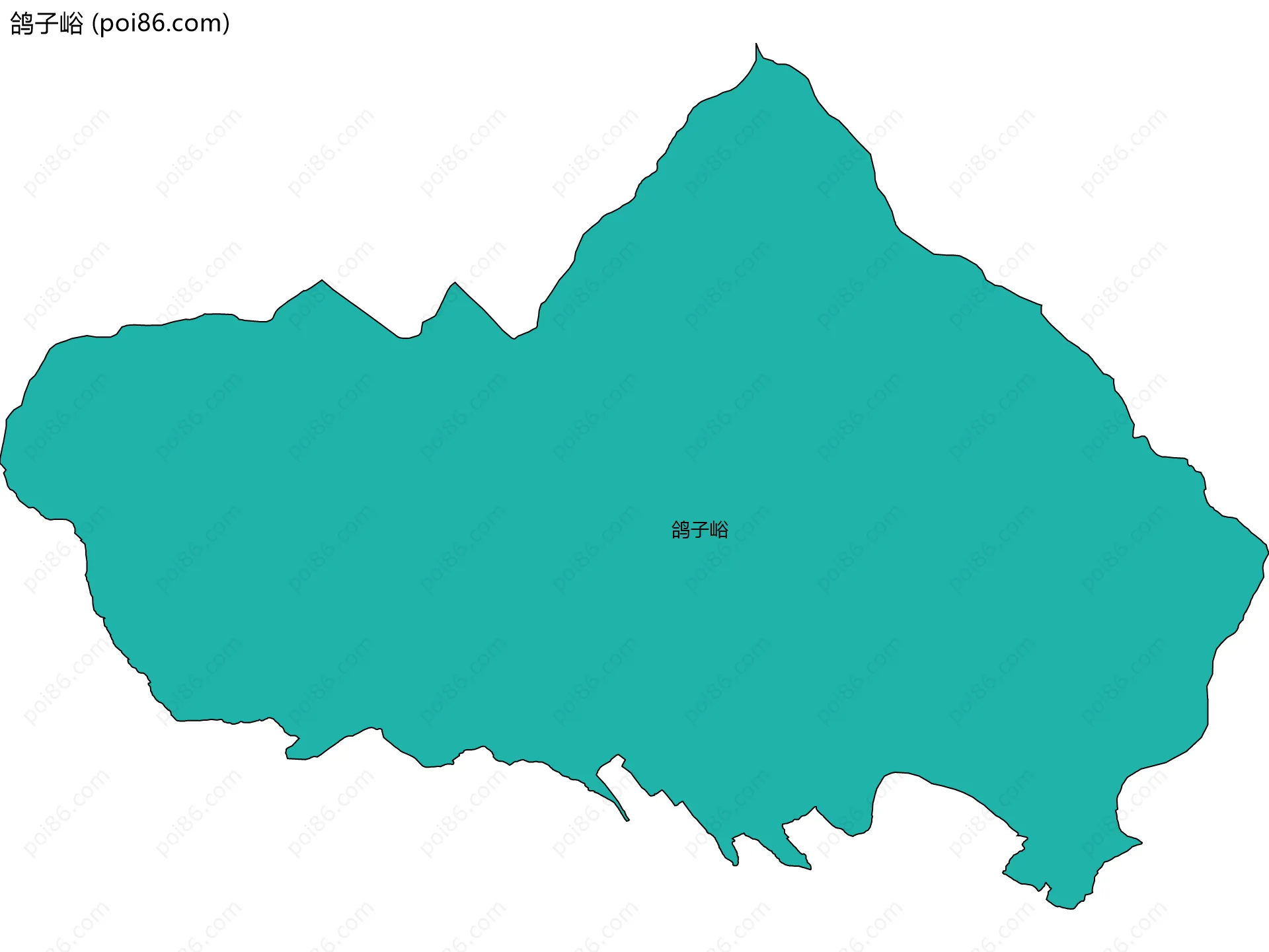 鸽子峪边界地图
