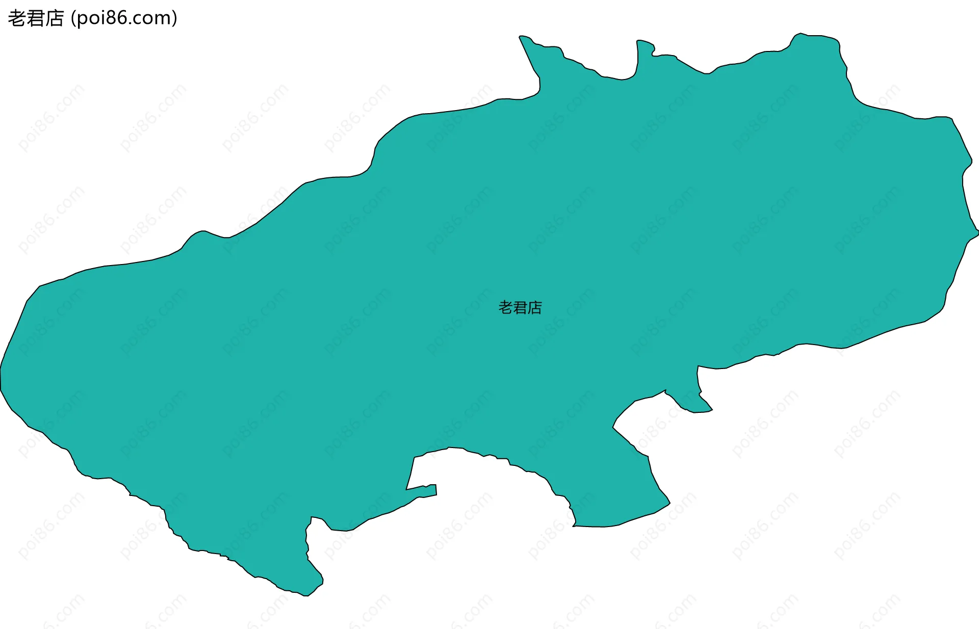 老君店边界地图