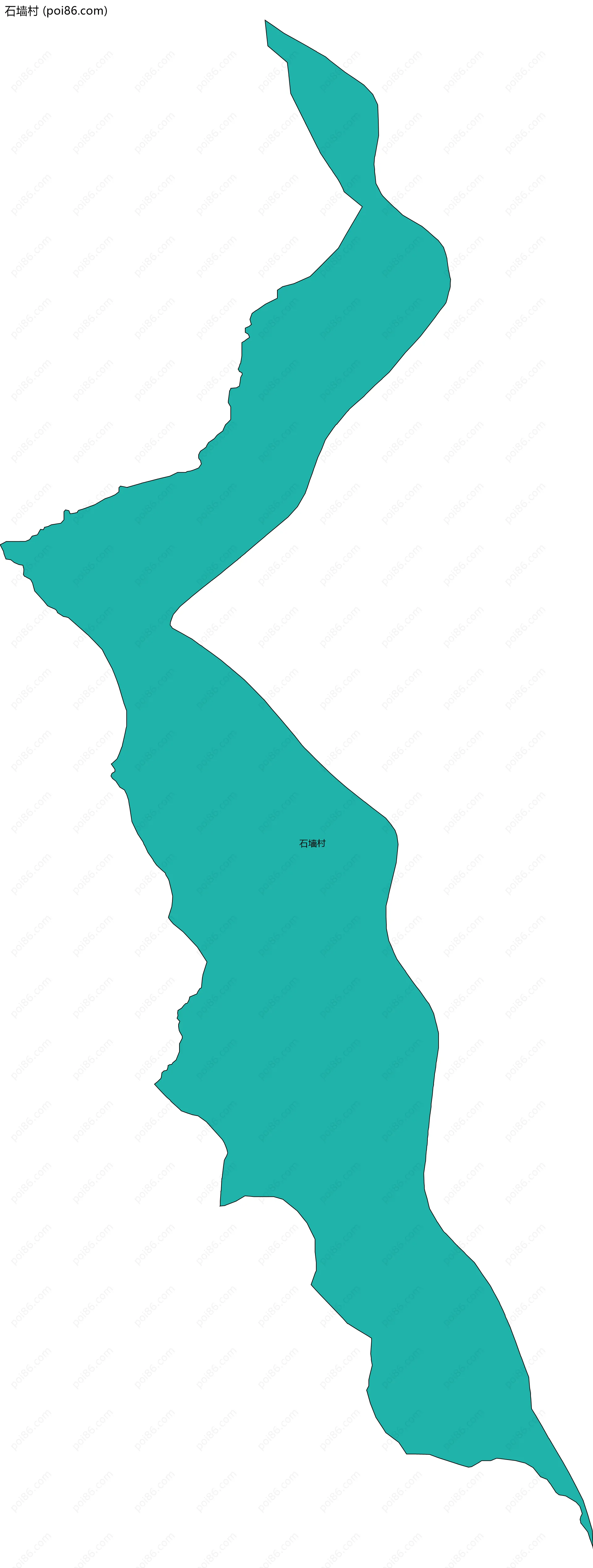 石墙村边界地图