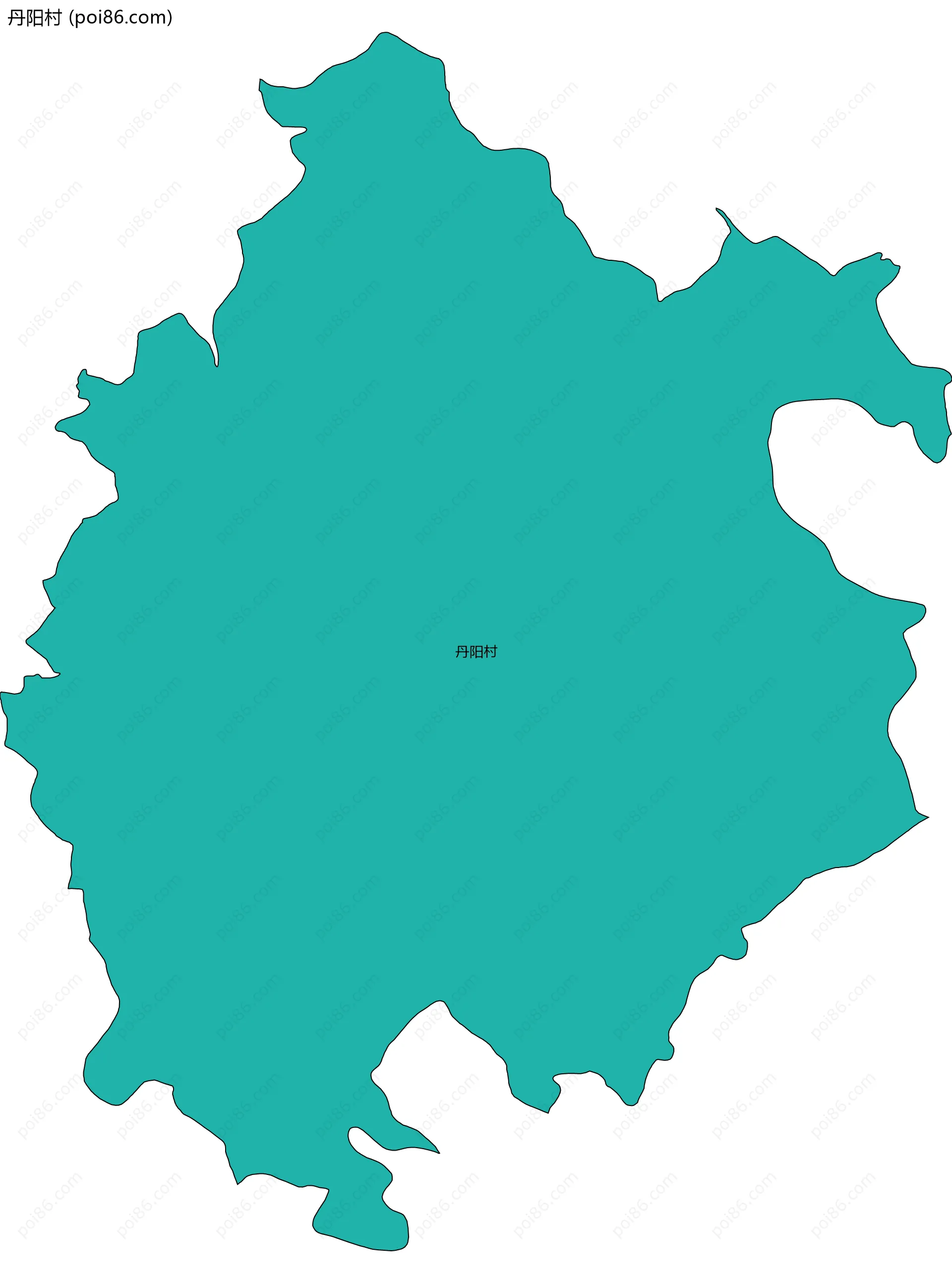 丹阳村边界地图