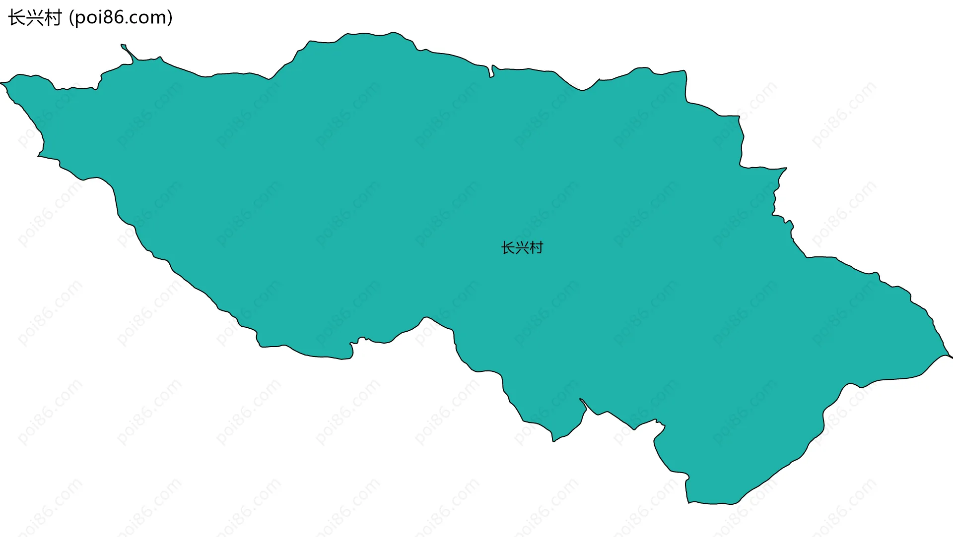 长兴村边界地图