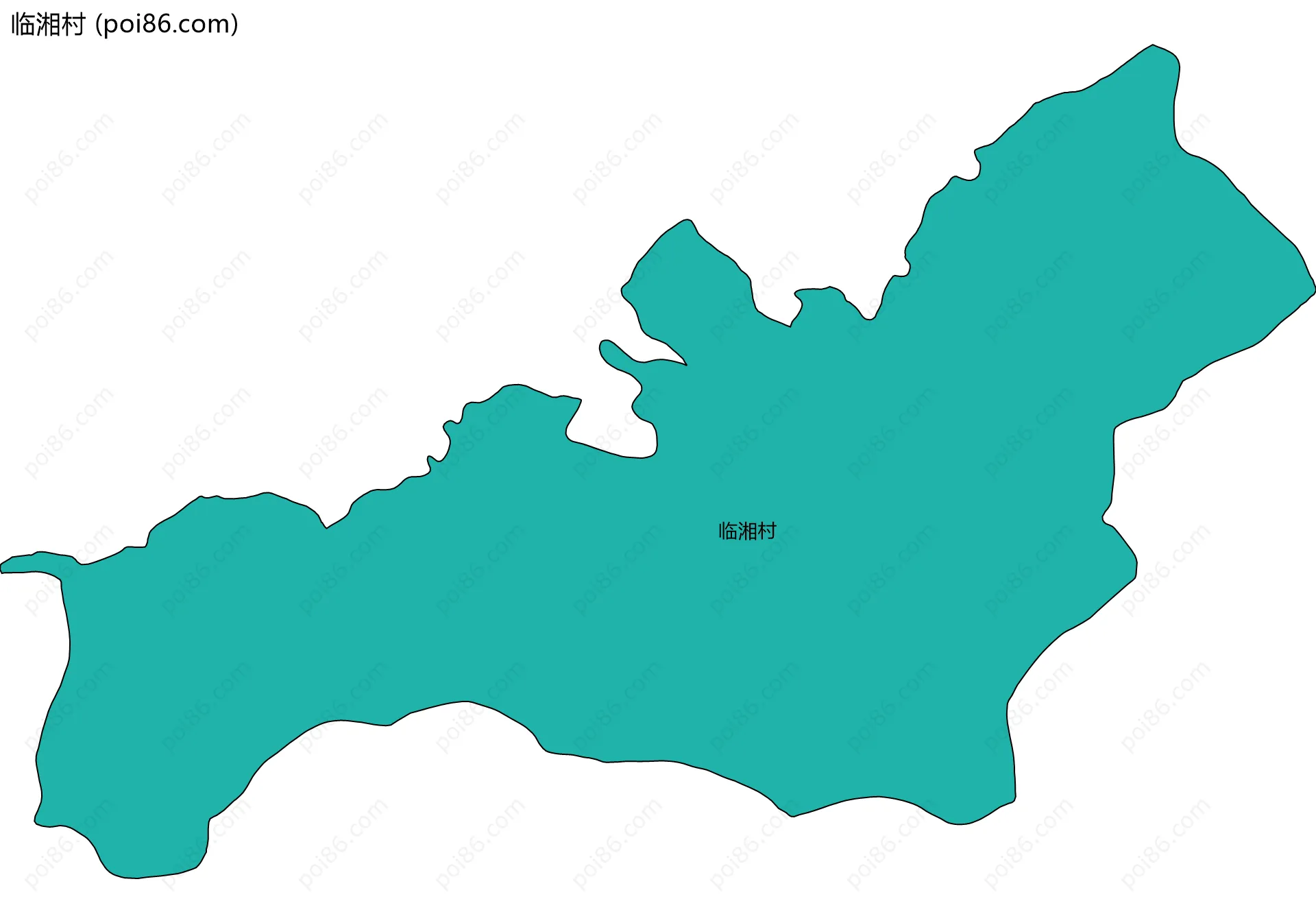 临湘村边界地图