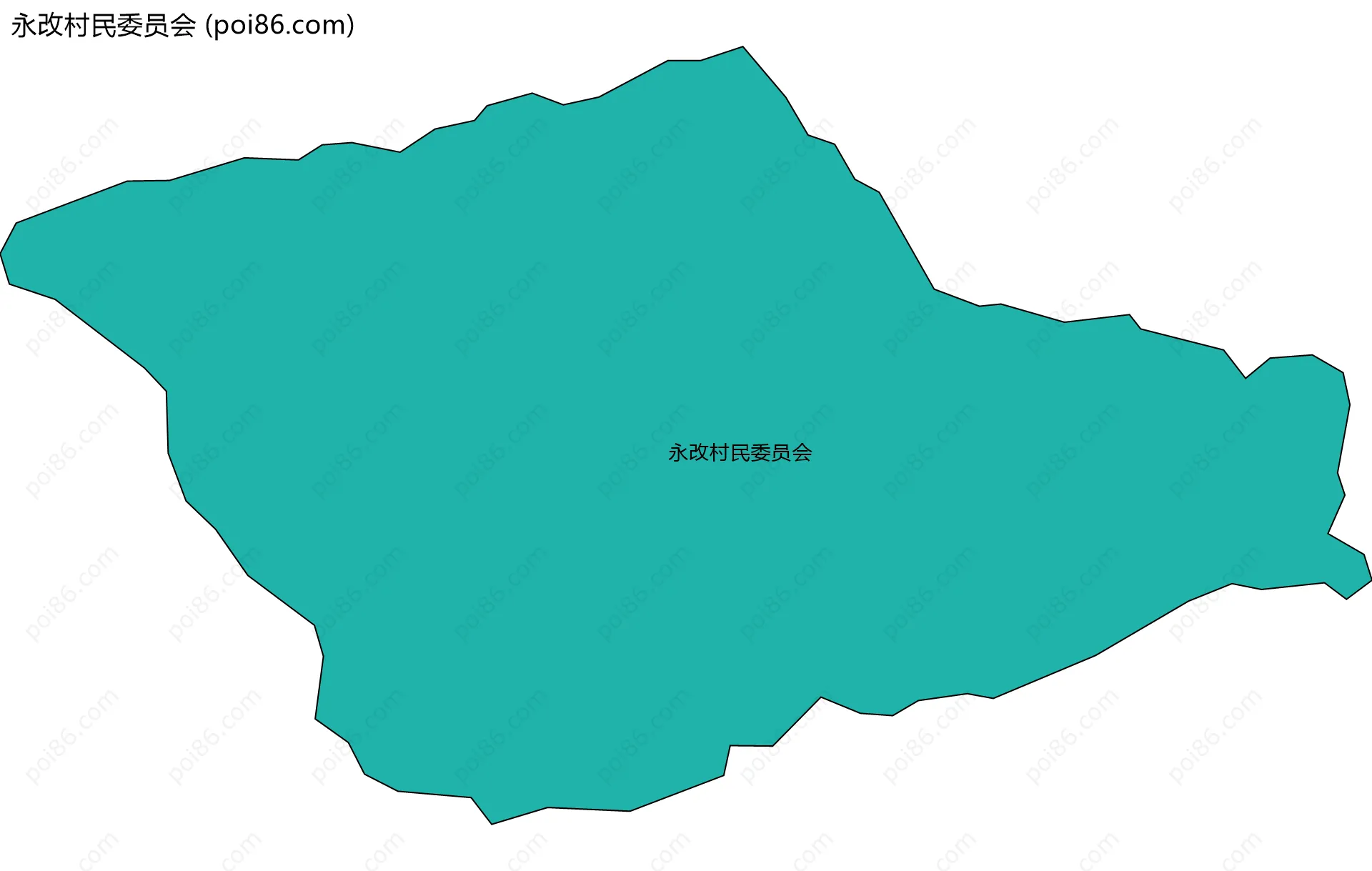 永改村民委员会边界地图