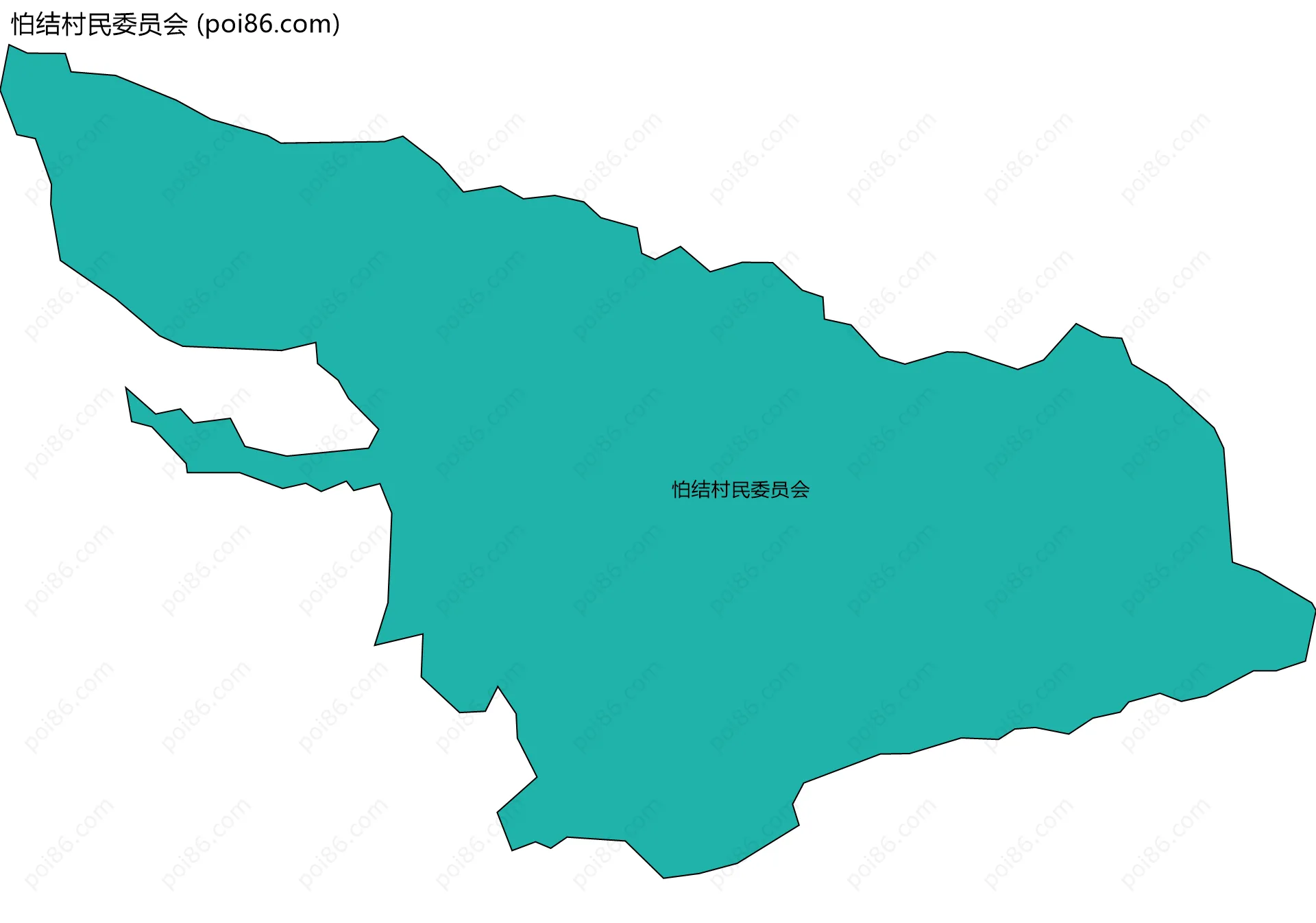 怕结村民委员会边界地图