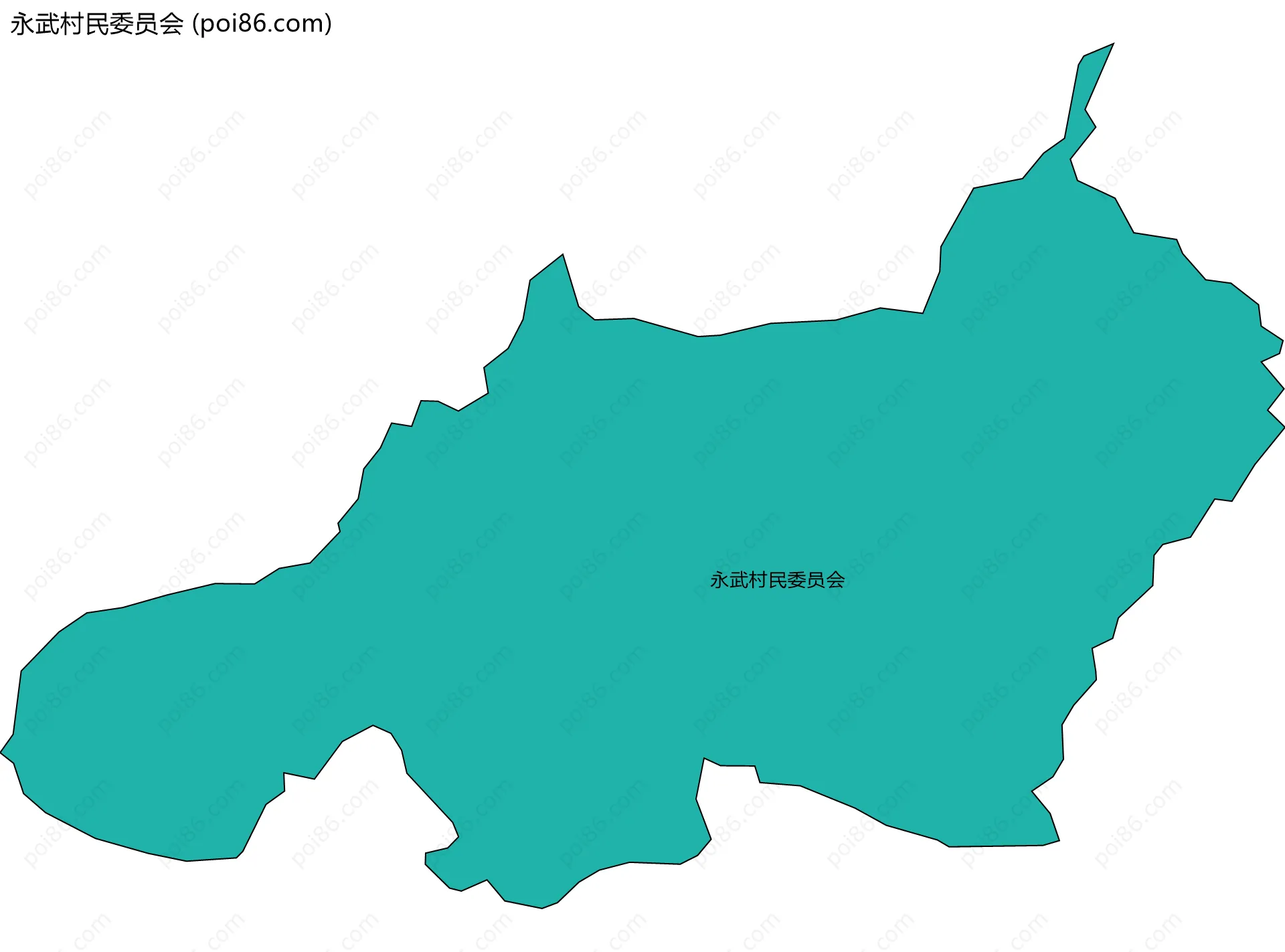 永武村民委员会边界地图