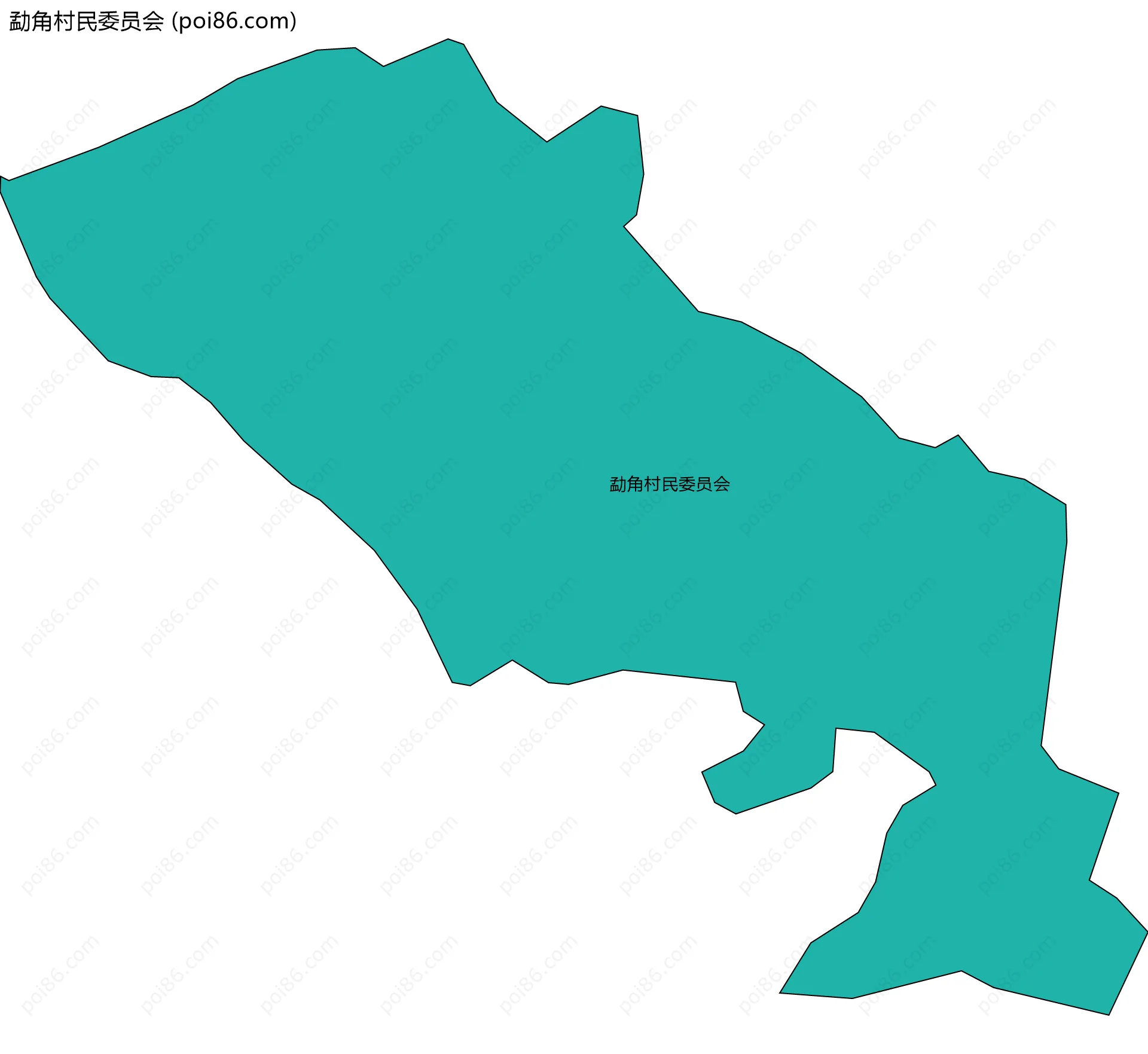 勐角村民委员会边界地图