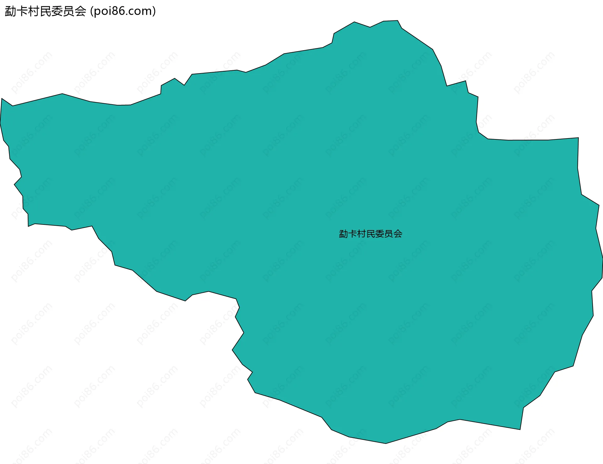 勐卡村民委员会边界地图