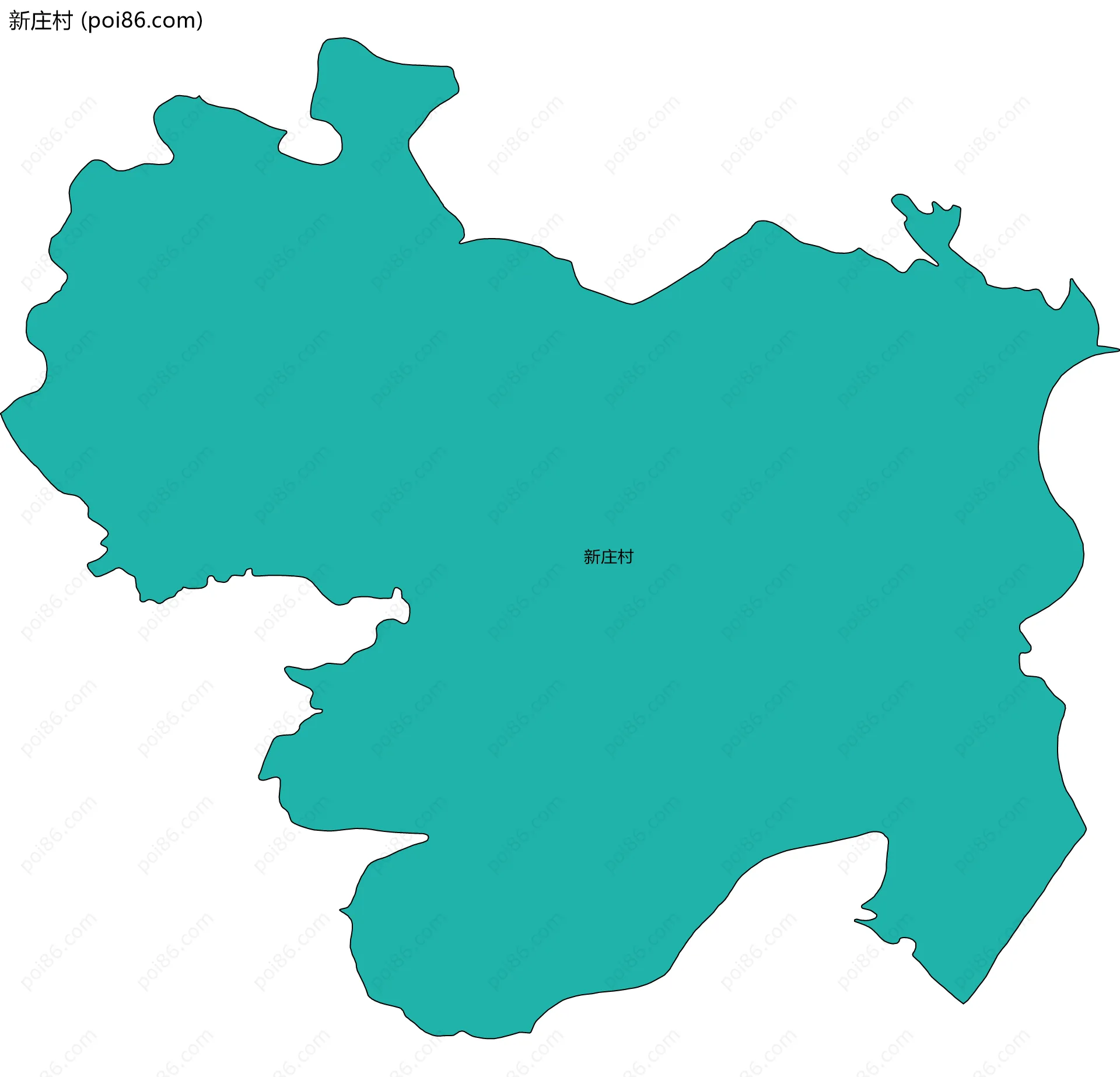 新庄村边界地图