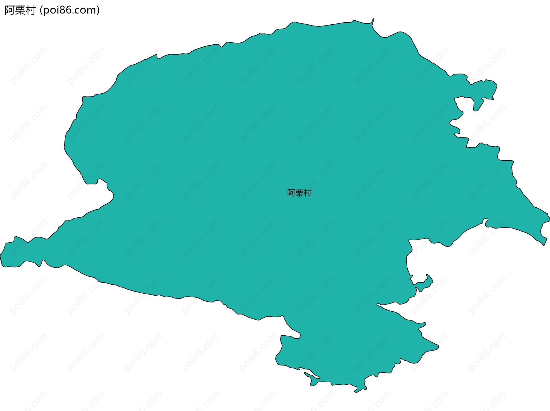 阿栗村边界地图