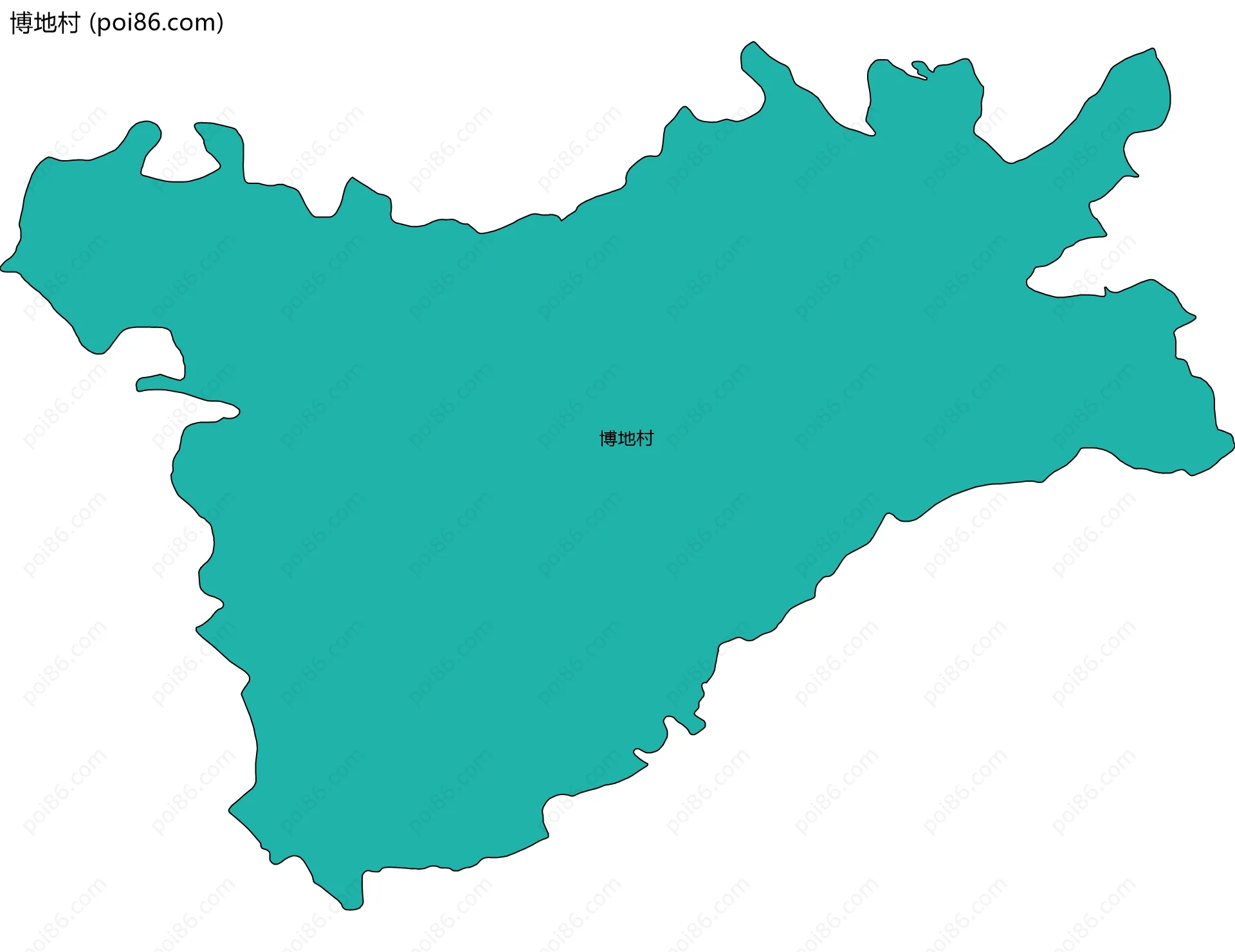 博地村边界地图