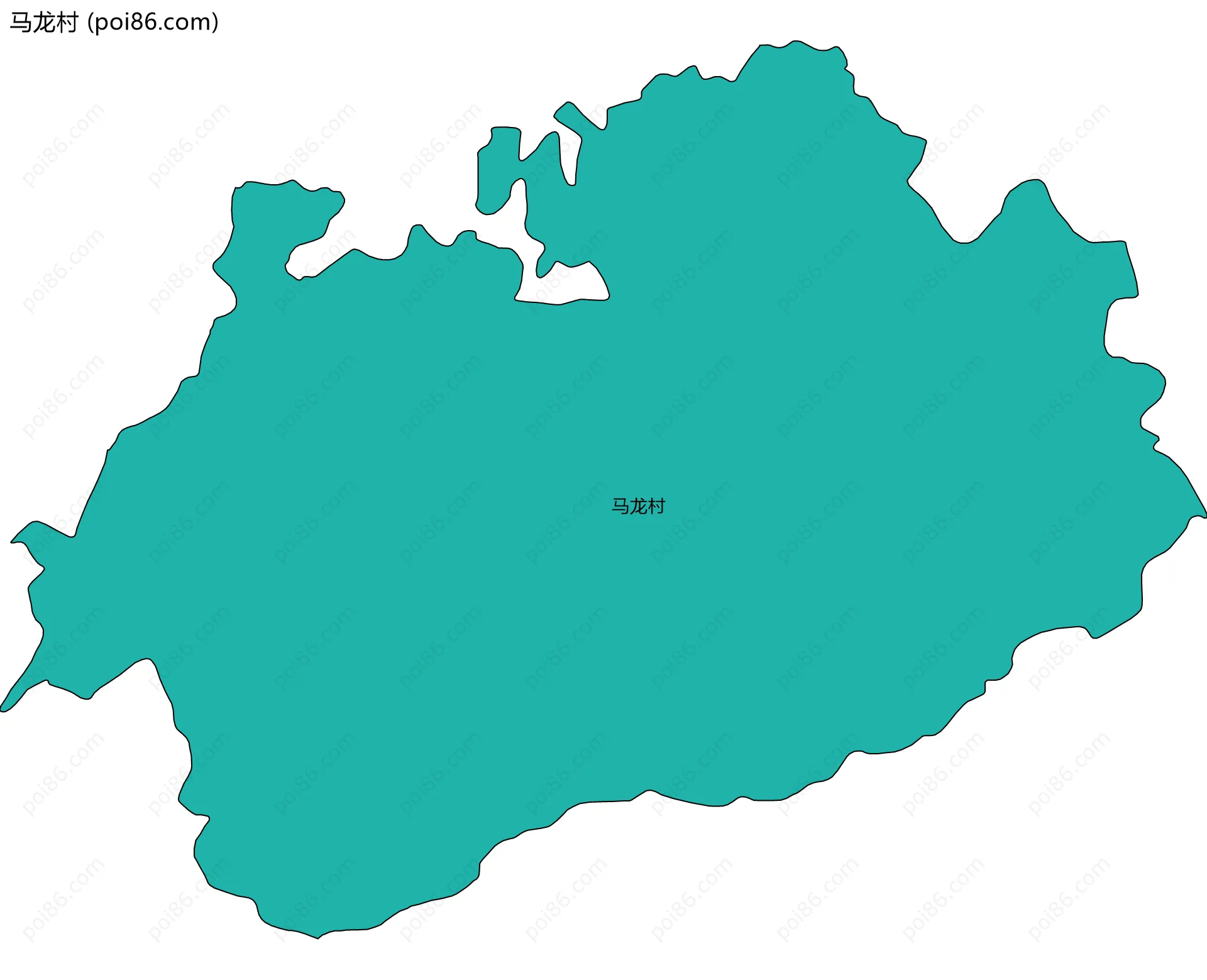 马龙村边界地图
